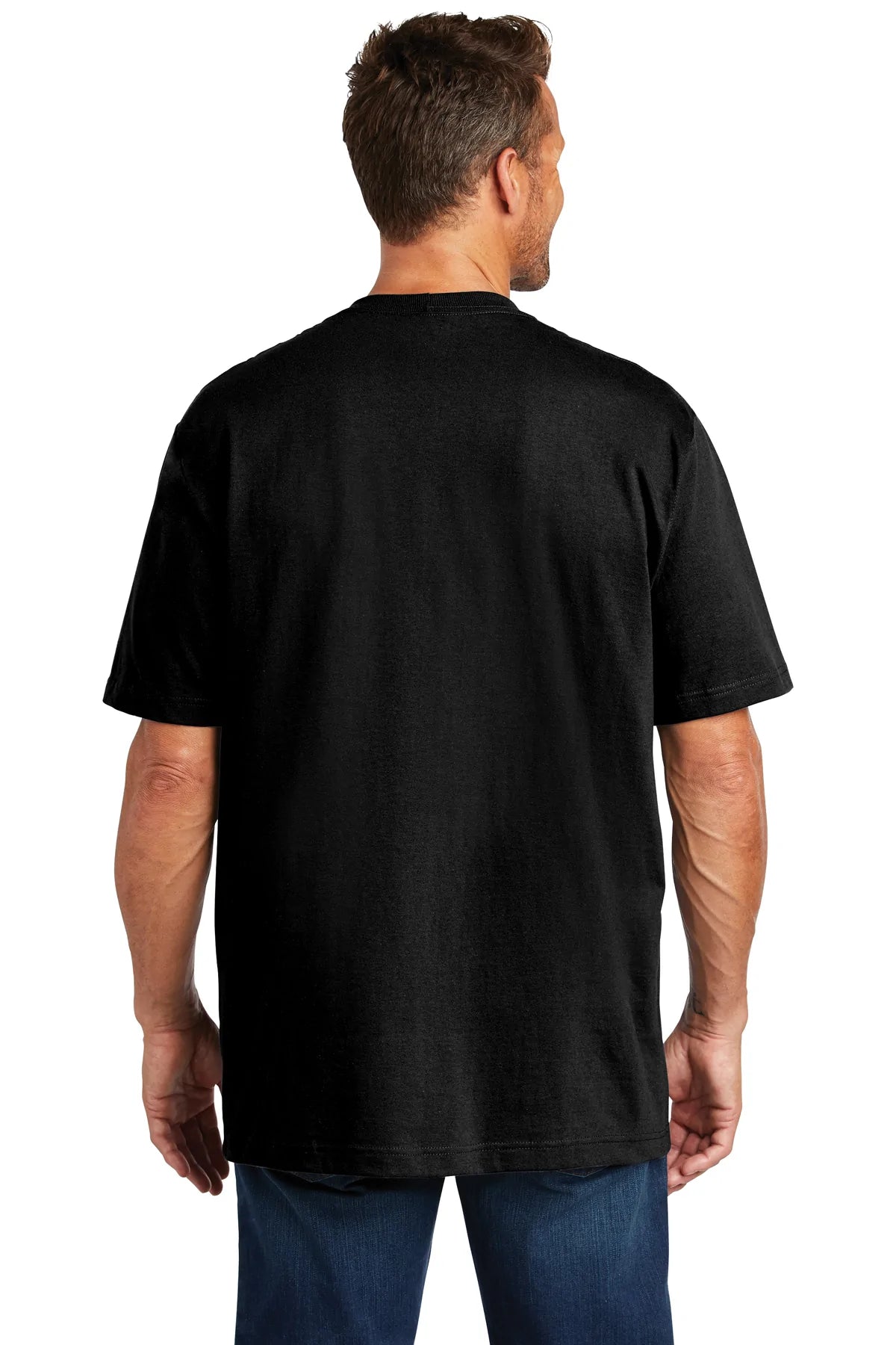 carhartt tall workwear pocket short sleeve t-shirt cttk87 black