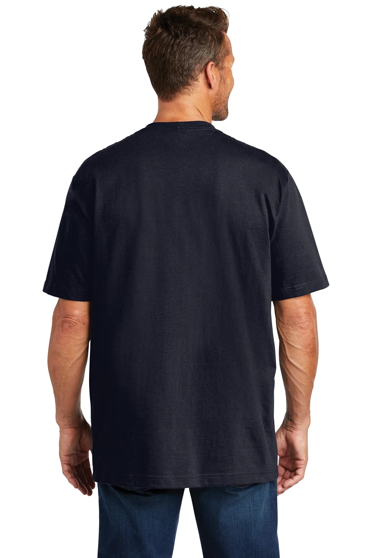 carhartt tall workwear pocket short sleeve t-shirt cttk87 navy