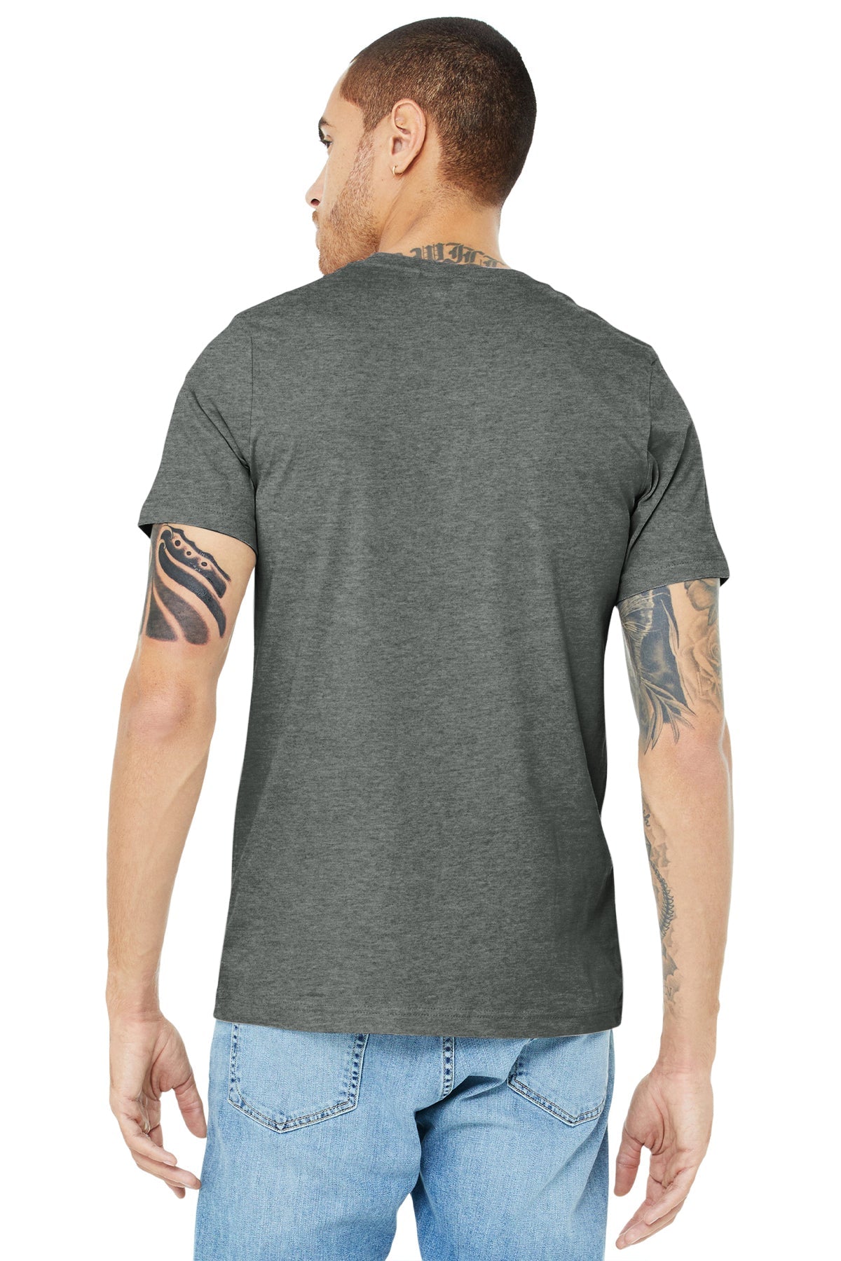bella + canvas unisex jersey short sleeve t-shirt 3001c deep heather