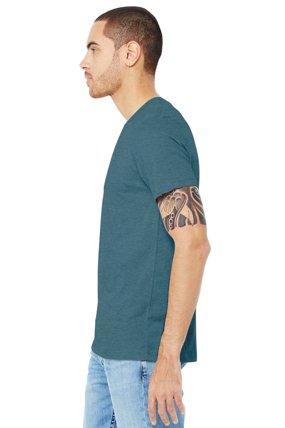 bella + canvas unisex jersey short sleeve t-shirt 3001c heather slate