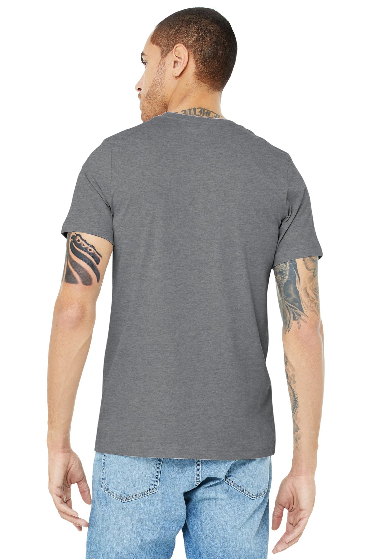 bella + canvas unisex jersey short sleeve t-shirt 3001c heather storm