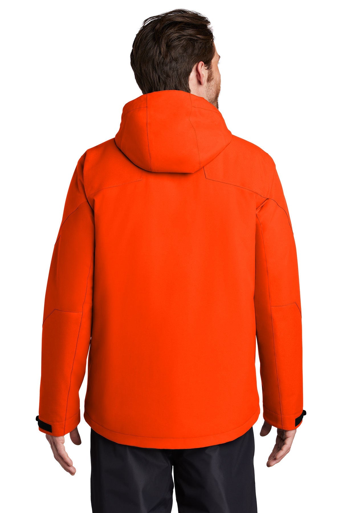 port authority_j405 _fire orange_company_logo_jackets