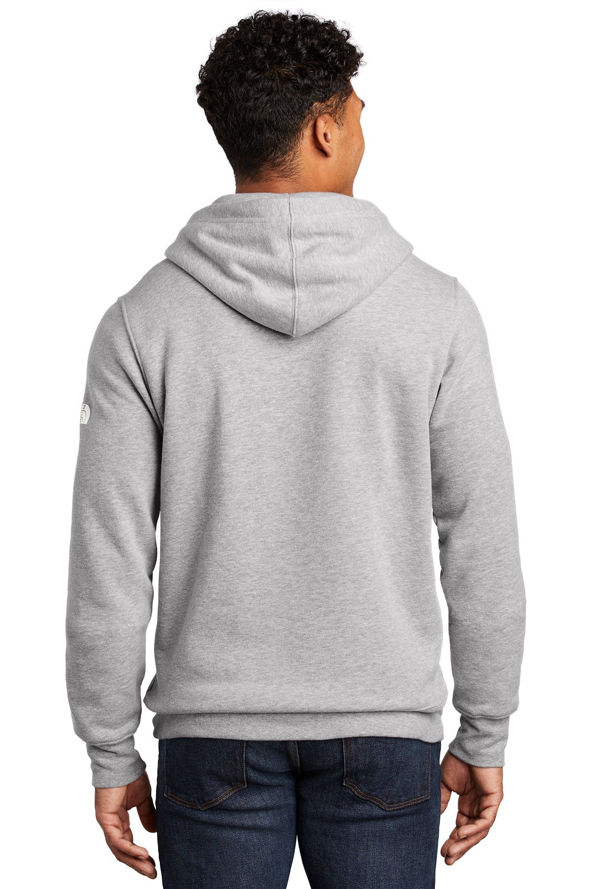 the north face_nf0a47ff _light grey heather_company_logo_sweatshirts