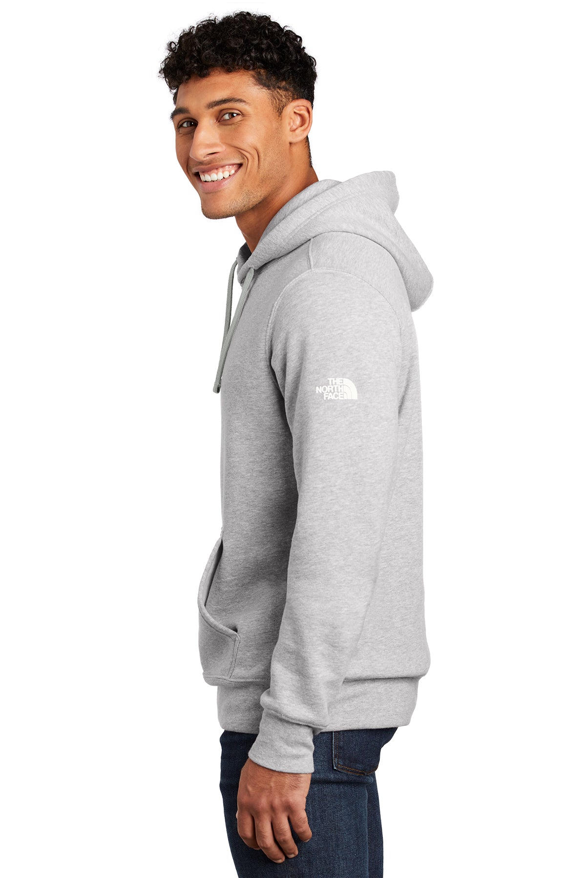 the north face_nf0a47ff _light grey heather_company_logo_sweatshirts