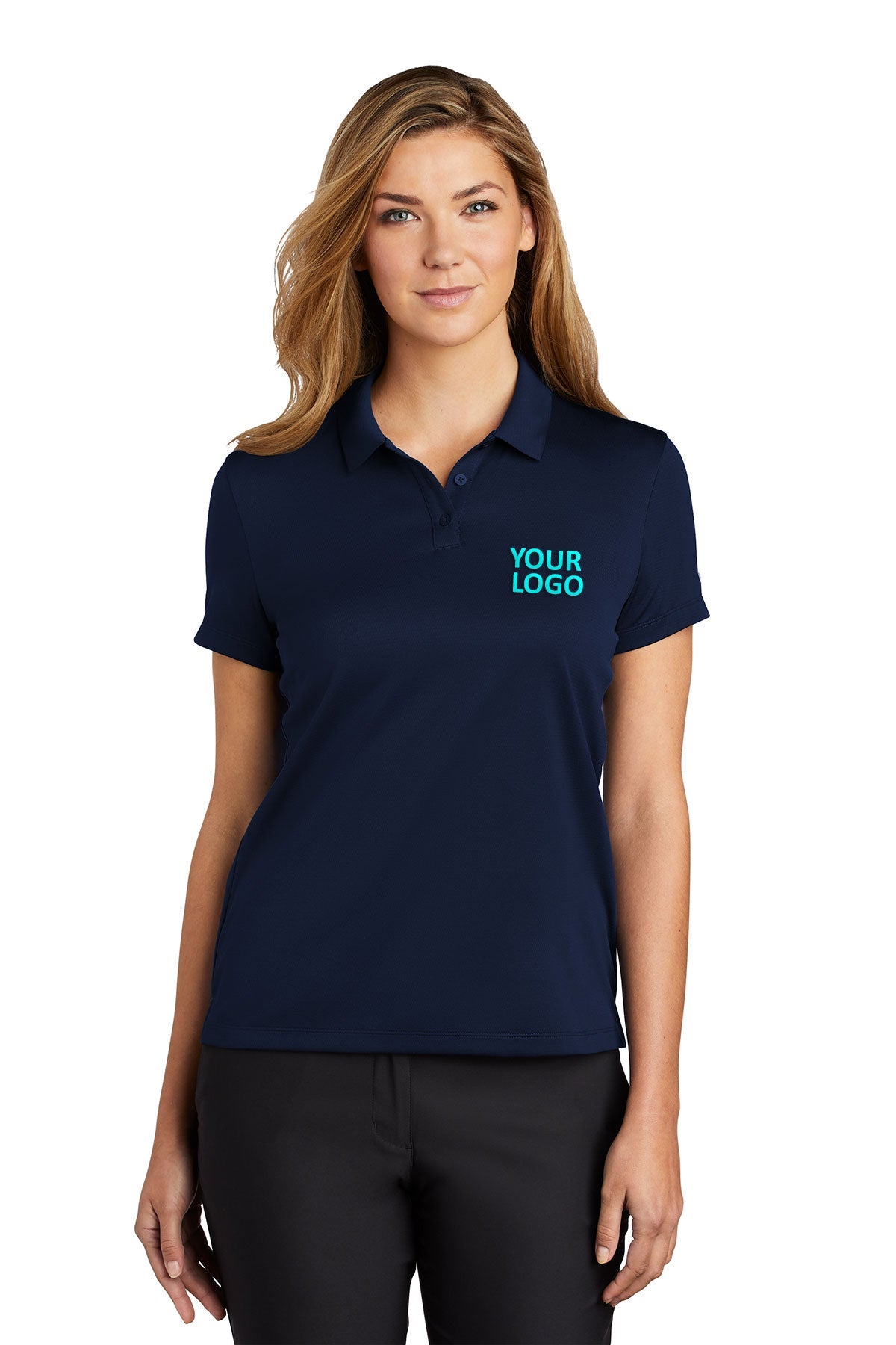 Nike Midnight Navy NKBV6043 custom logo polo shirts
