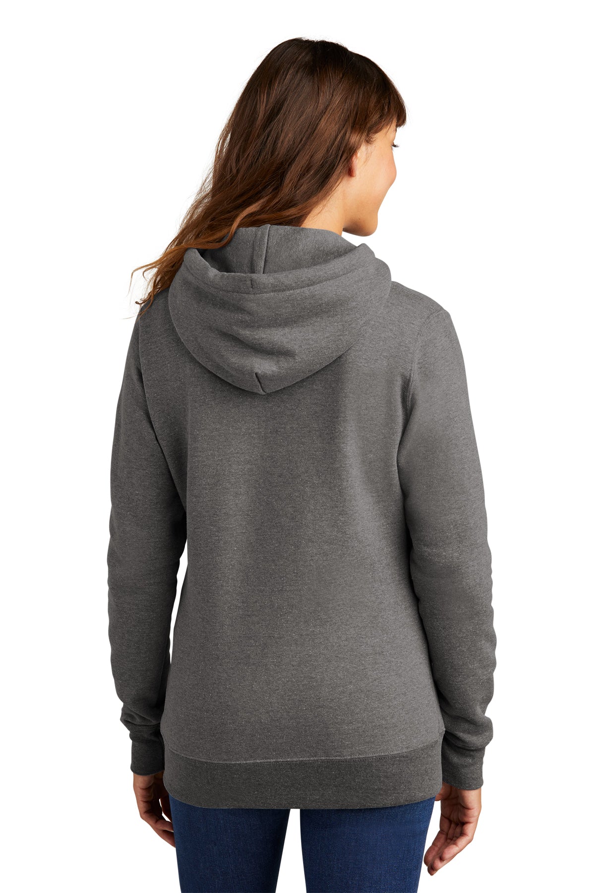 Port & Company Ladies Core Fleece Pullover Hooded Sweatshirt LPC78H Graphite Heather