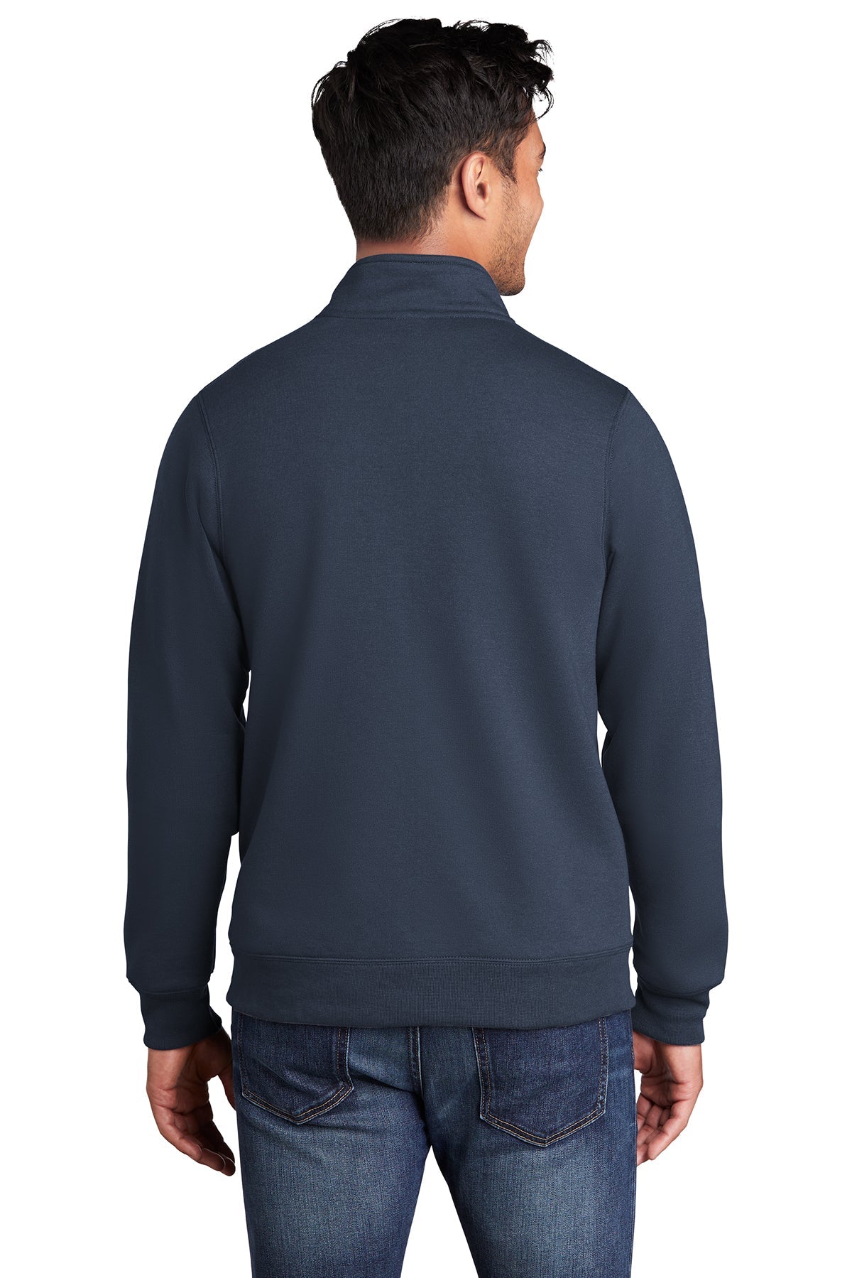 Port & Company Core Fleece Cadet Full-Zip Sweatshirt PC78FZ Navy