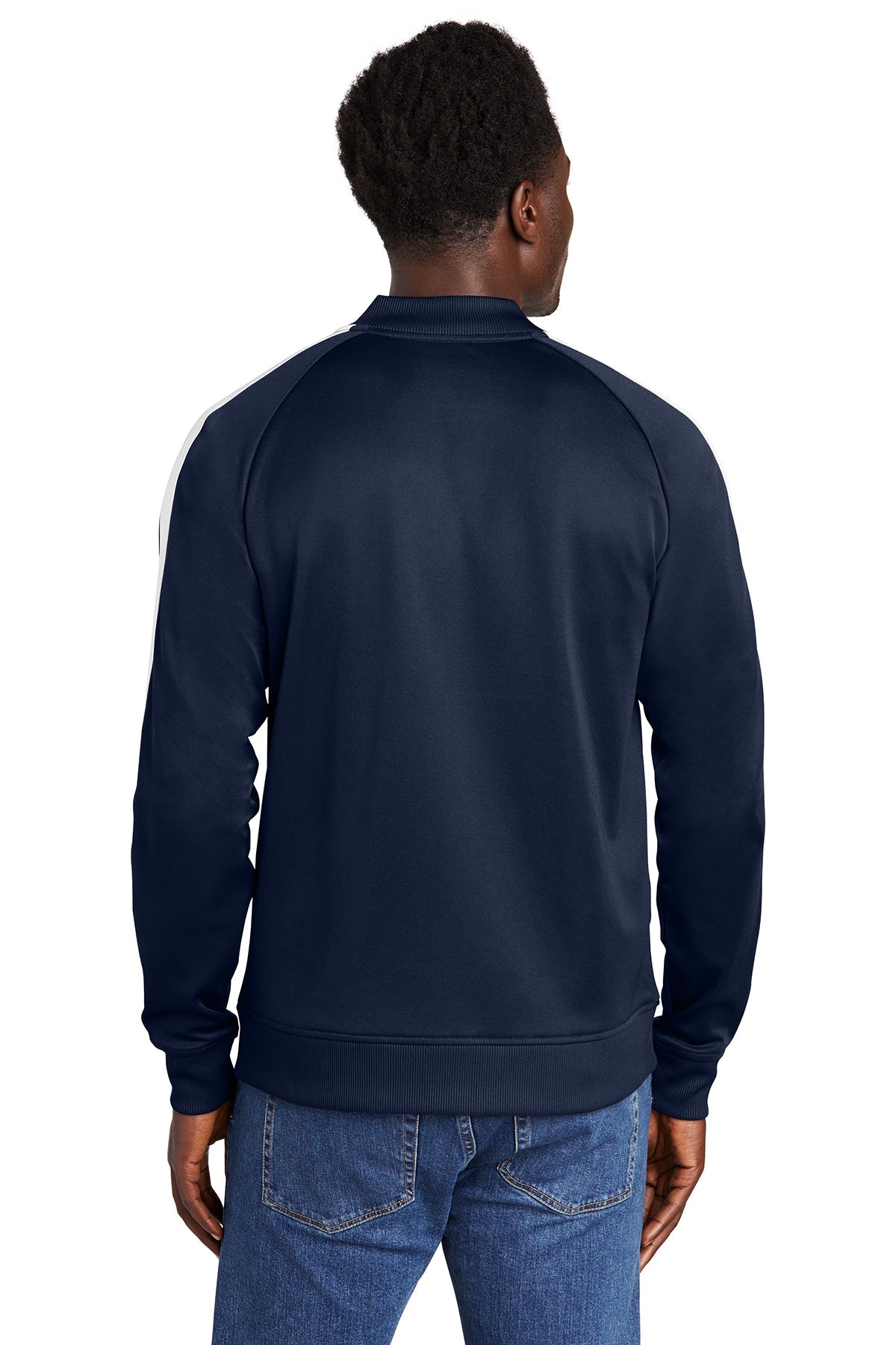 New Era Track Jacket NEA650 True Navy/ White