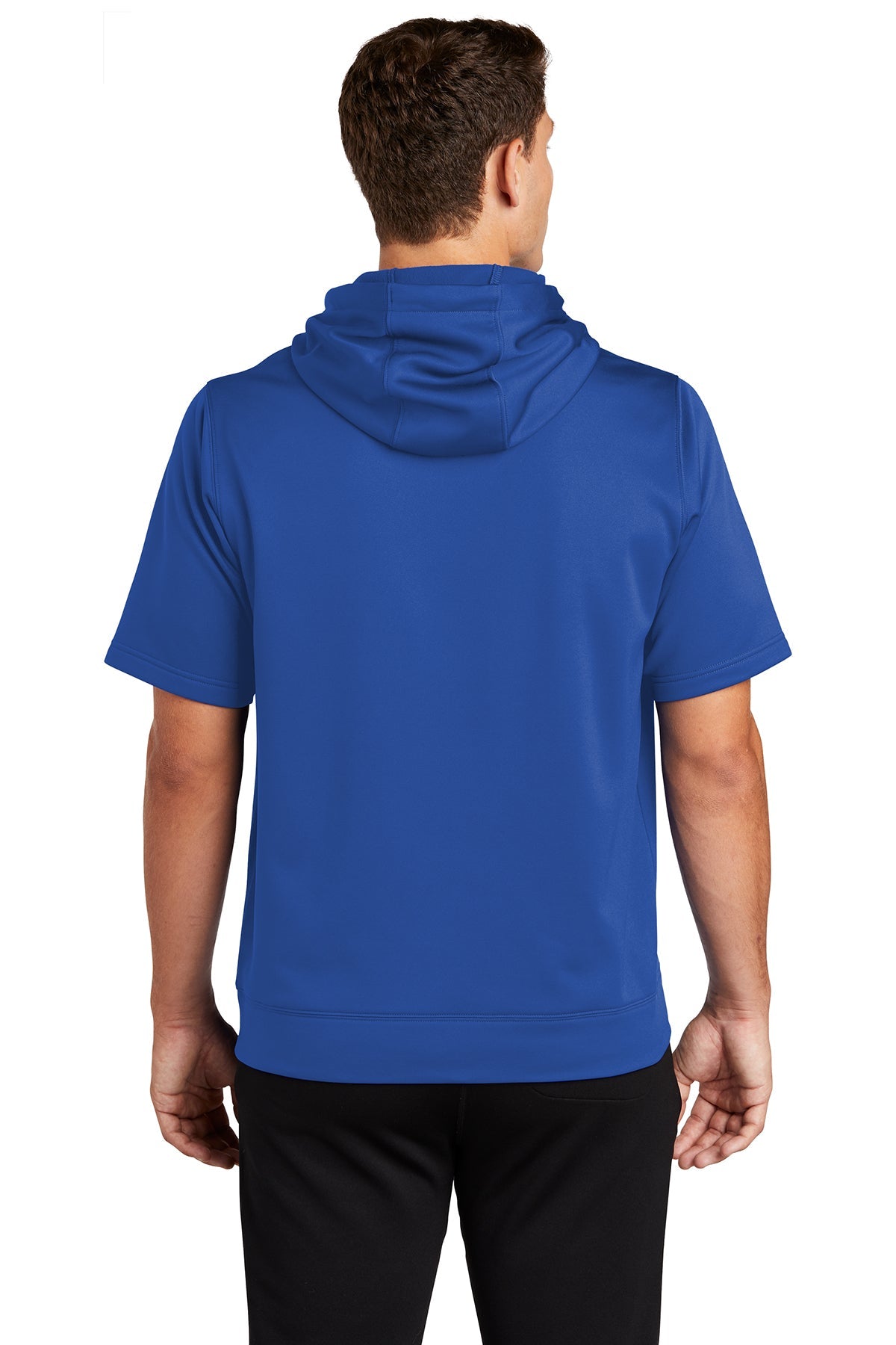 Sport-Tek Sport-Wick Fleece Short Sleeve Hooded Pullover ST251 True Royal