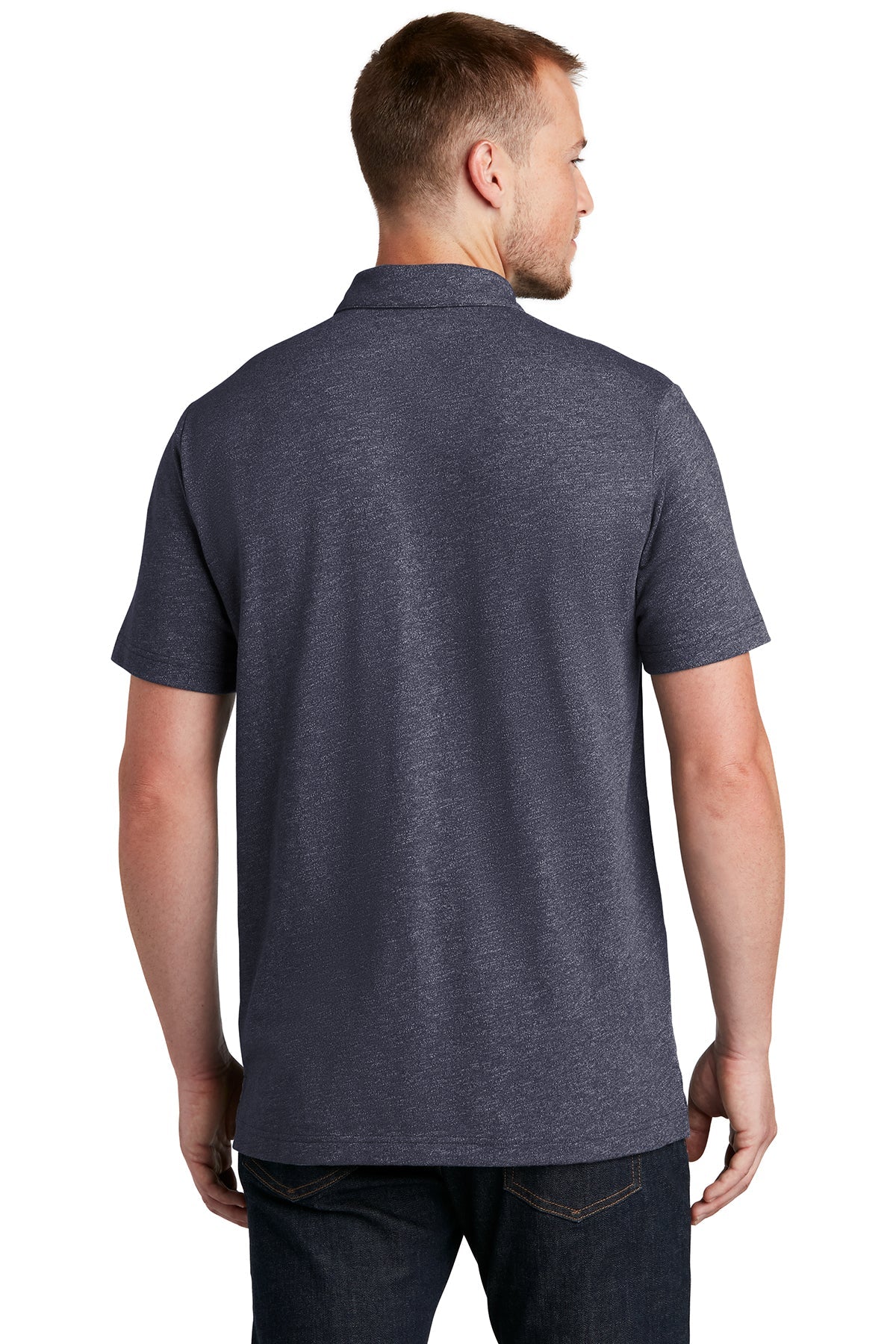 New Era Slub Twist Custom Polos, True Navy Twist [Dunbar]
