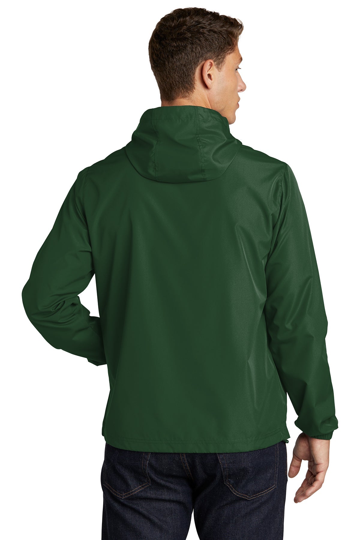 Sport-Tek Packable Anorak JST66 Forest Green