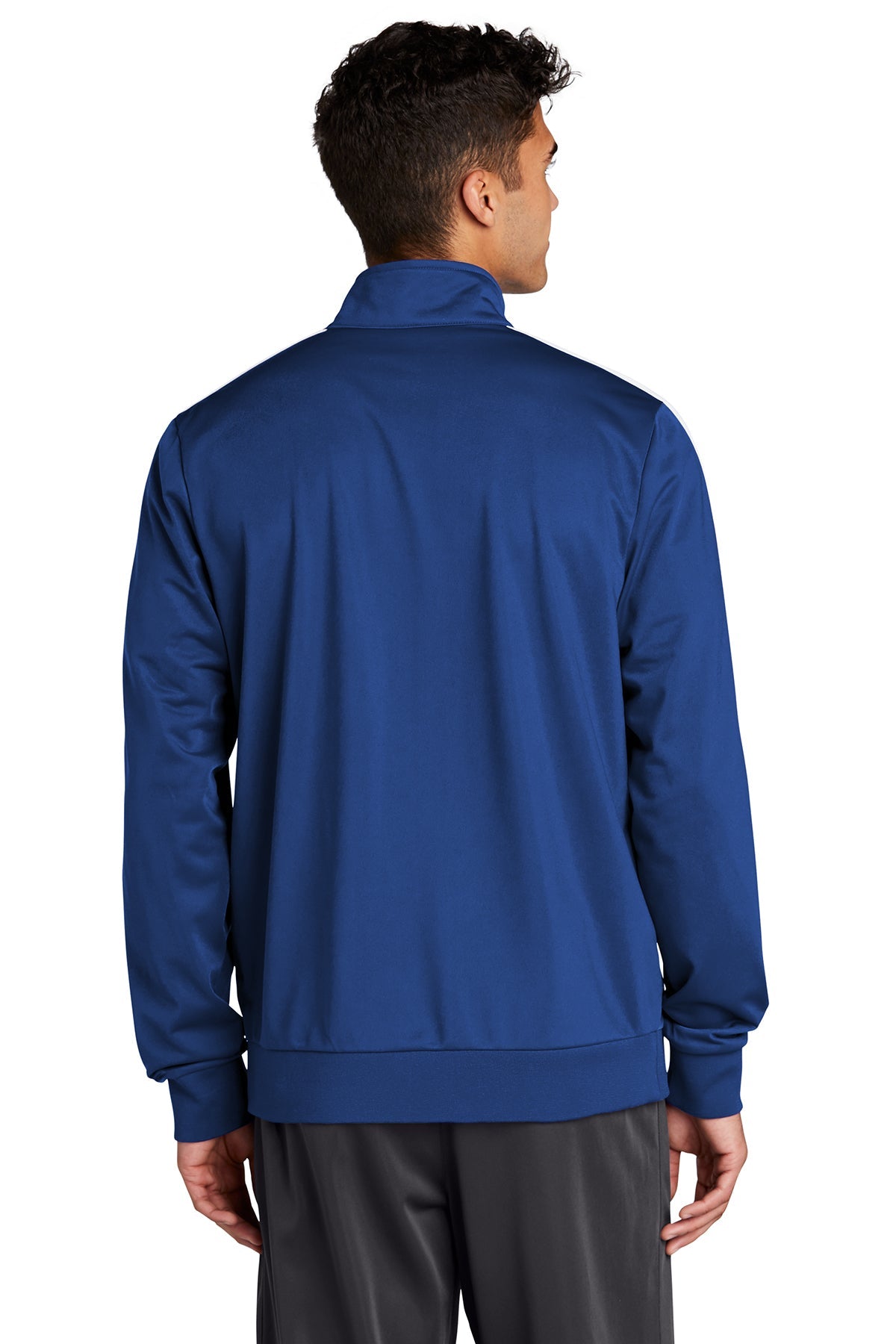 Sport-Tek Tricot Track Jacket JST94 True Royal/ White