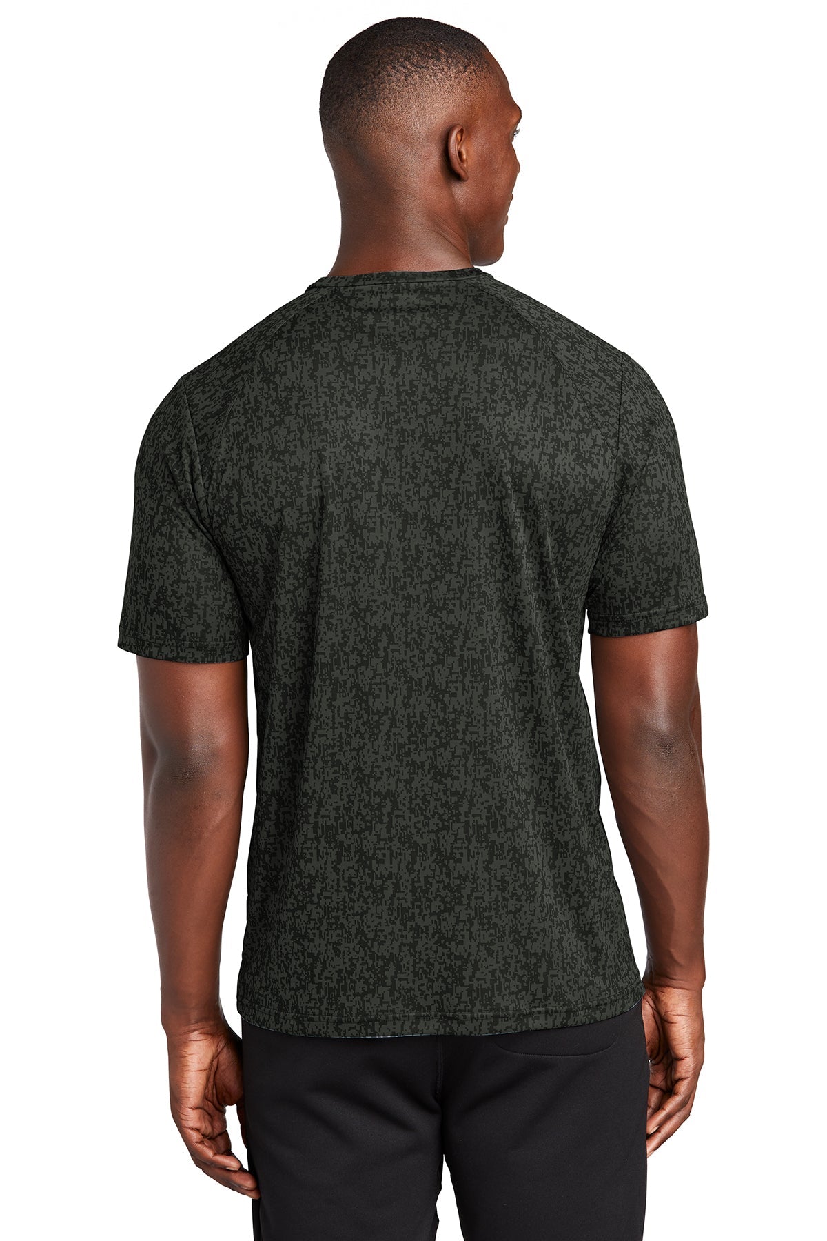sport-tek digi camo tee st460 black