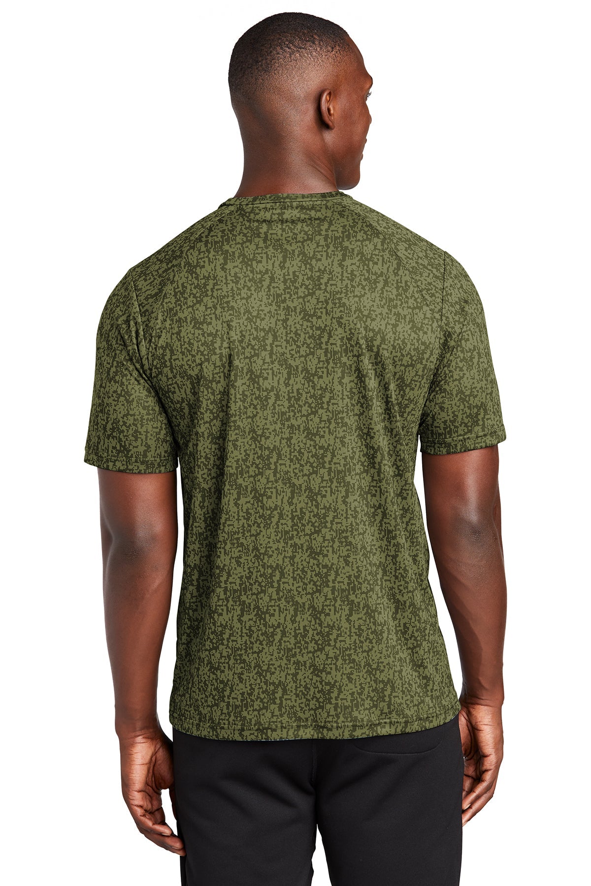 sport-tek digi camo tee st460 olive drabgreen