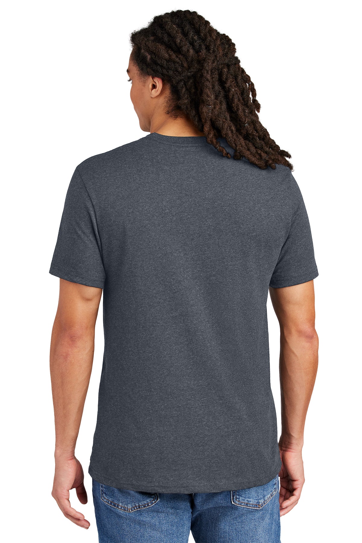 district re-tee dt8000 heathered navy