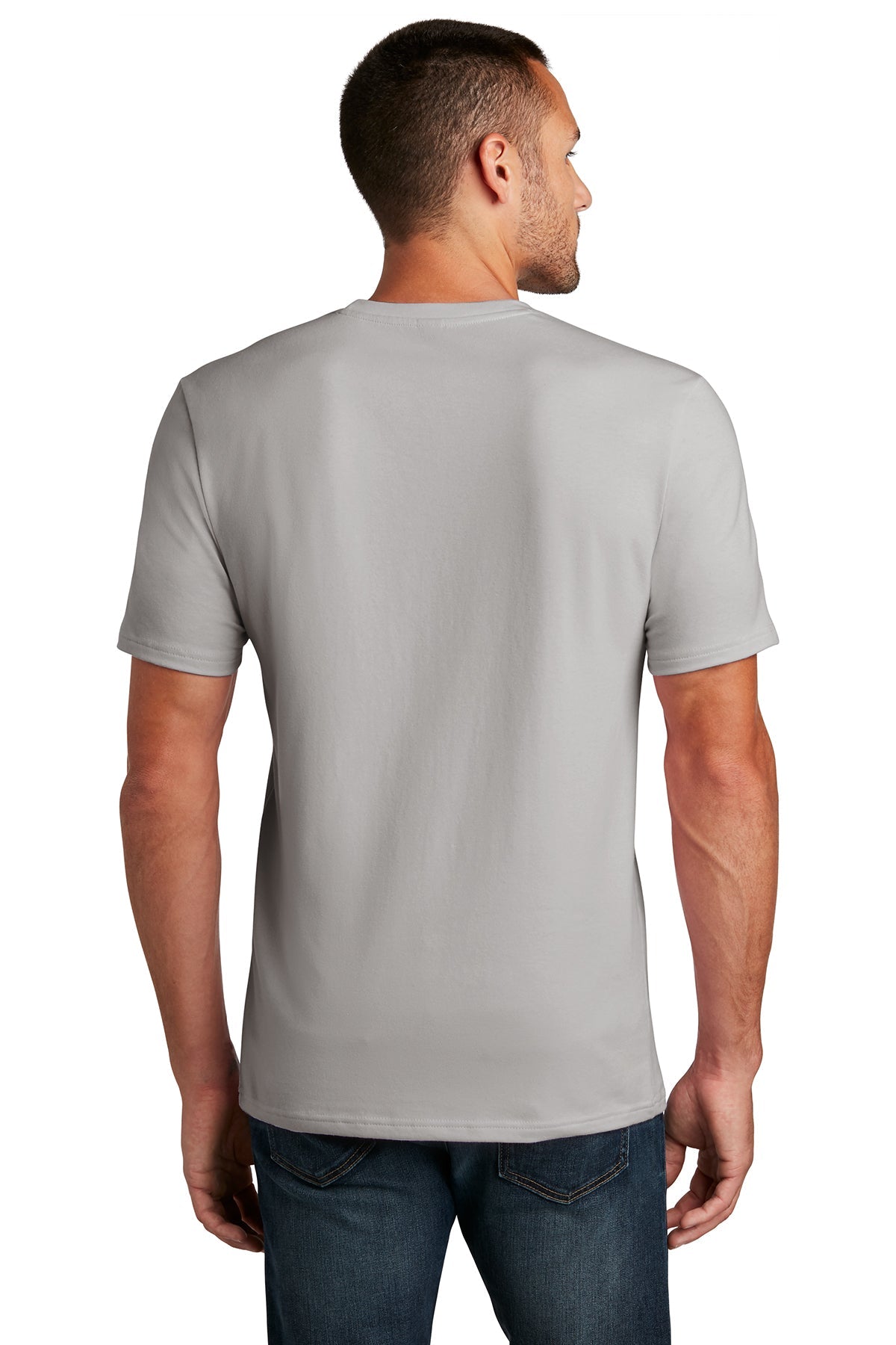 district flex tee dt7500 silver mist