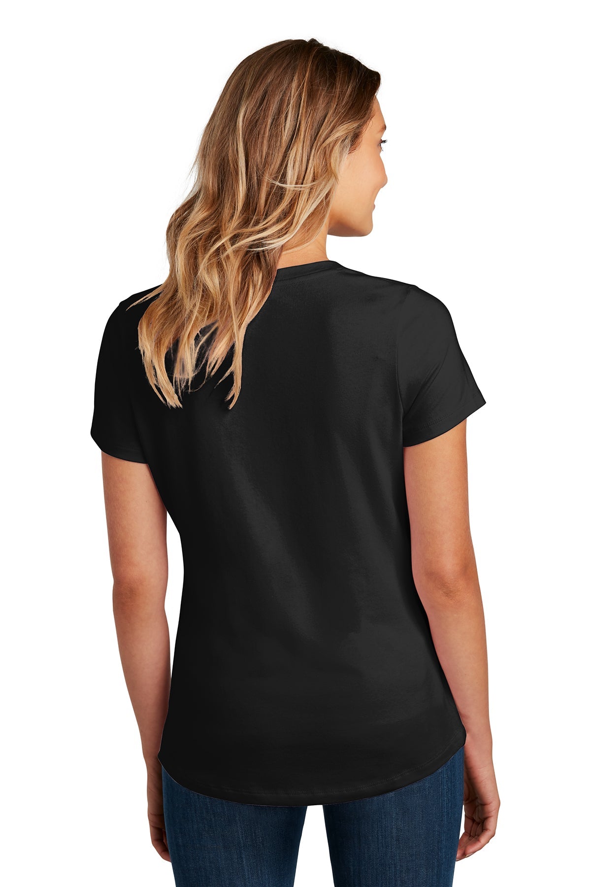 district women flex scoop neck tee dt7501 black