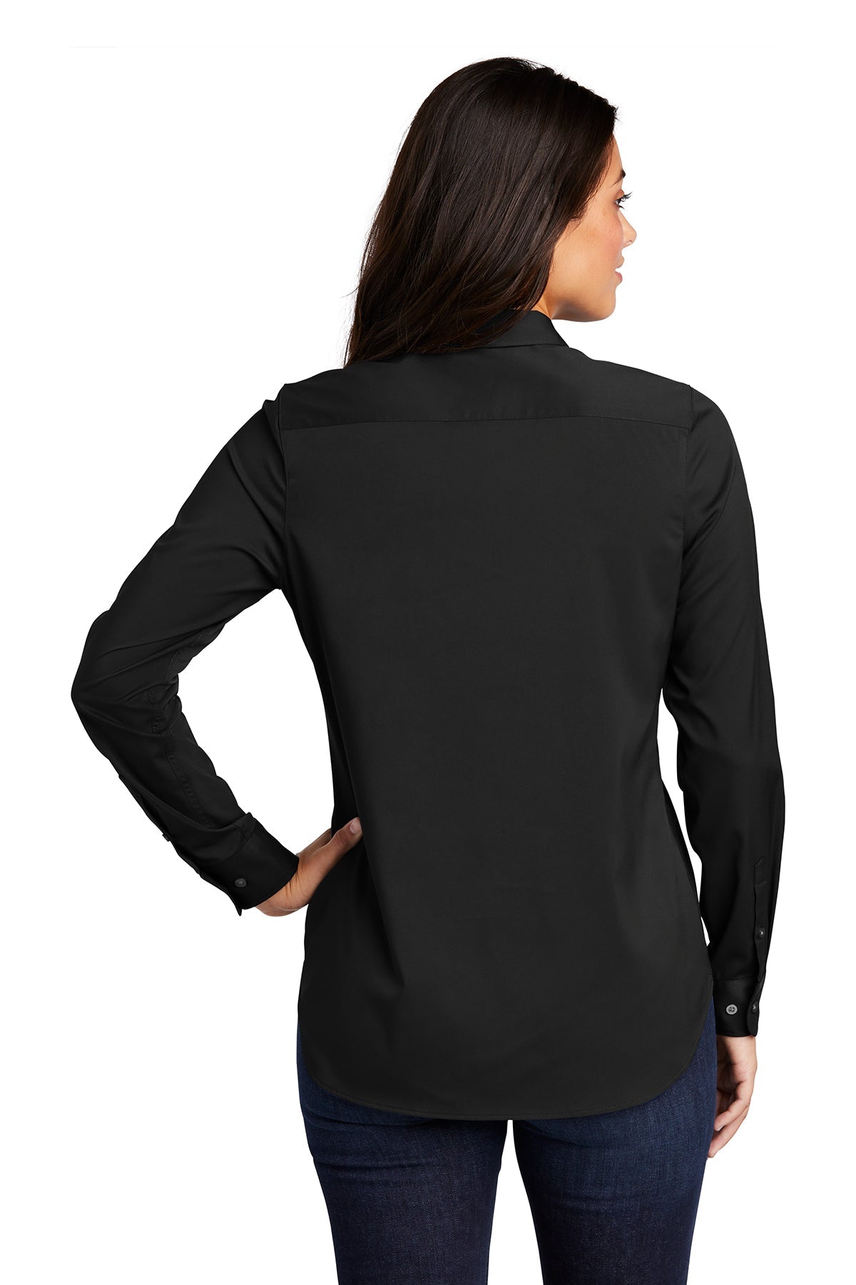 Port Authority Ladies City Stretch Customized Tunics, Black [Red Gate] [Red Gate]