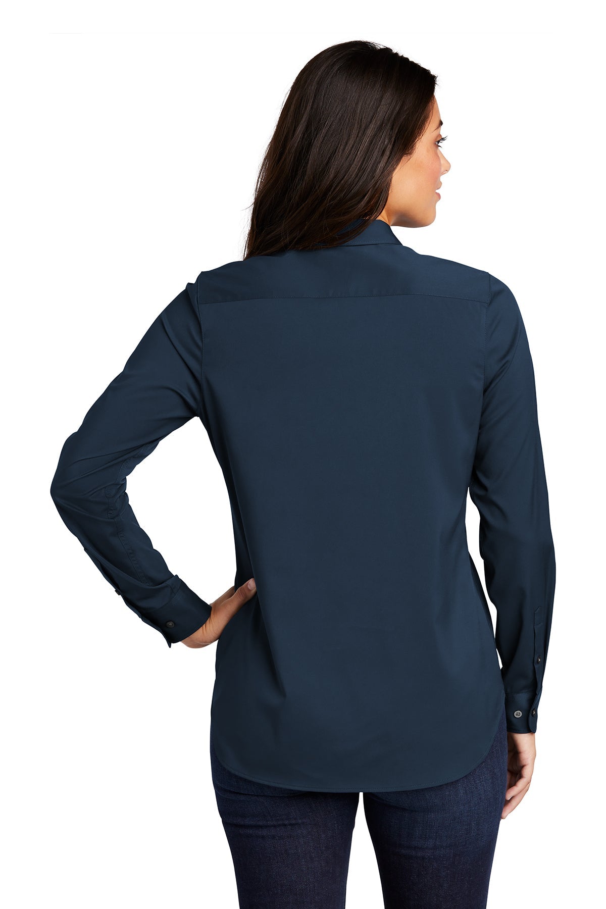 port authority_lw680 _river blue navy_company_logo_button downs
