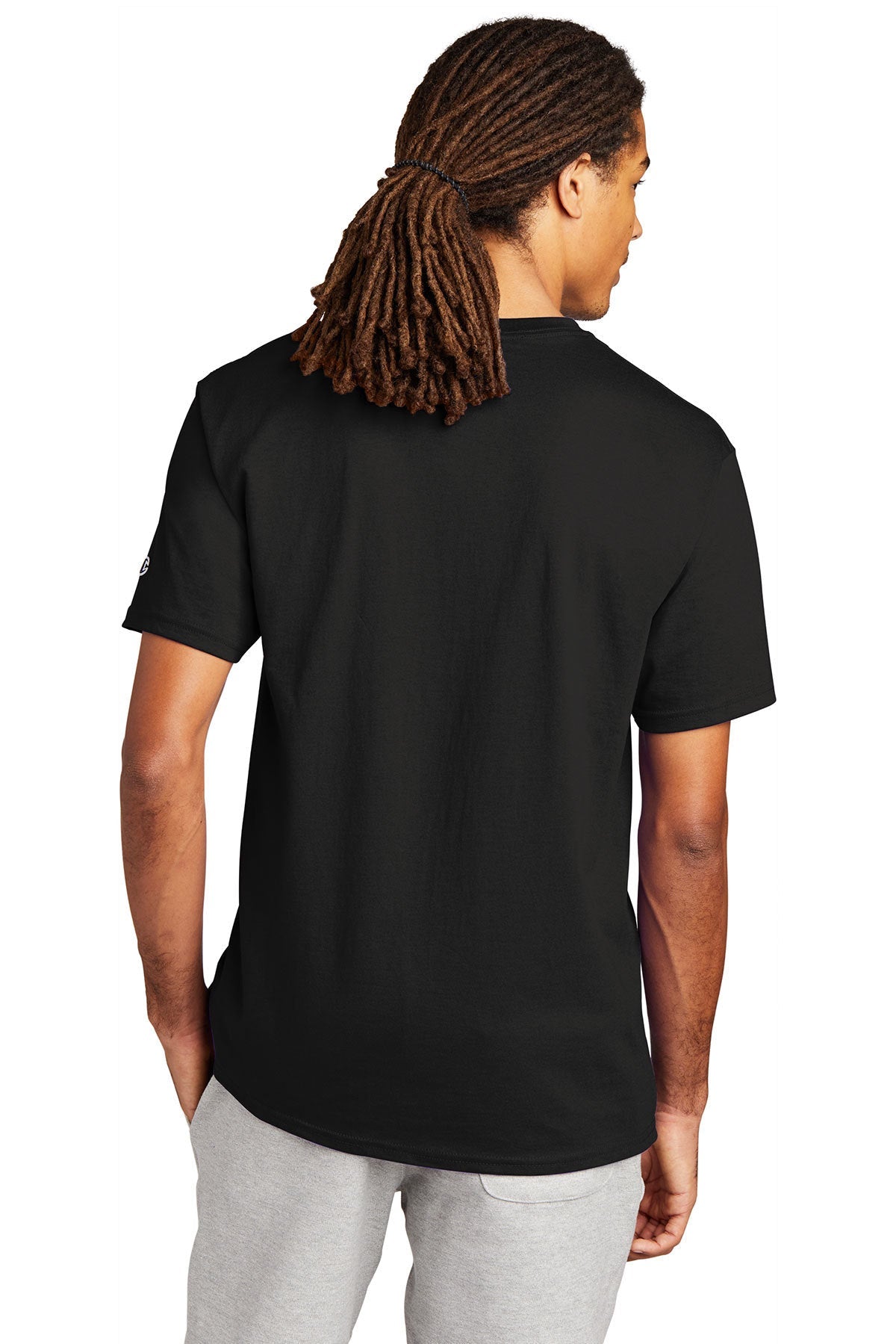 champion heritage jersey tee t425 s black