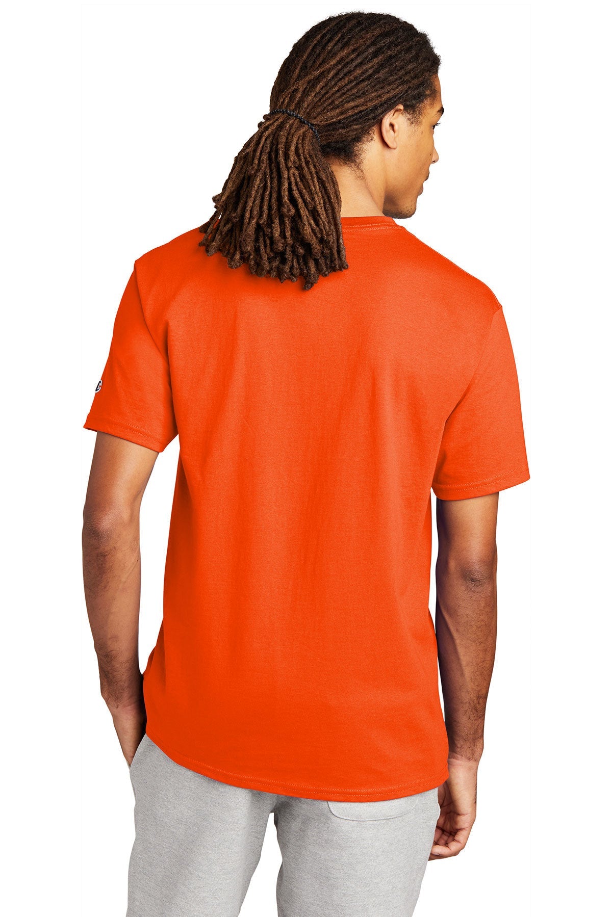 champion heritage jersey tee t425 s orange