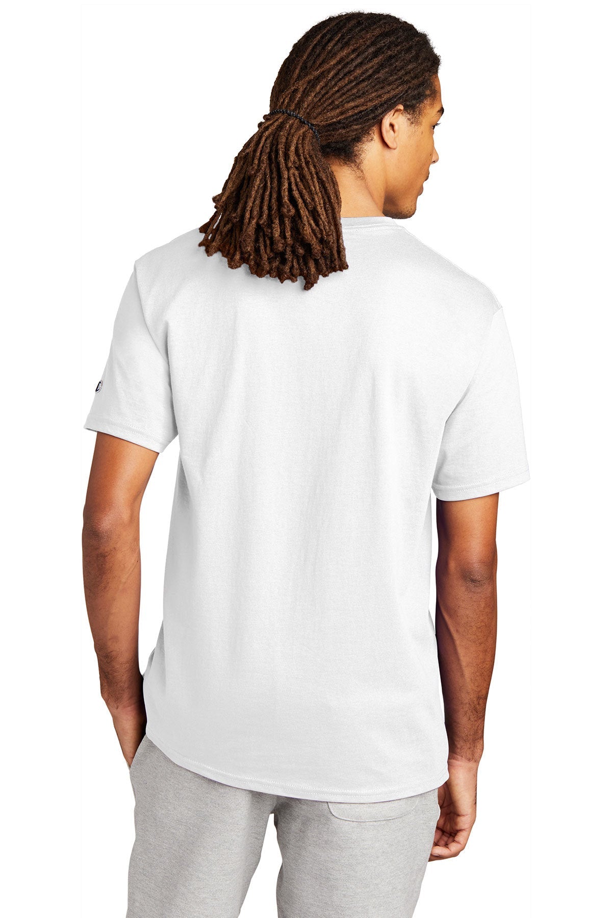 champion heritage jersey tee t425 s white