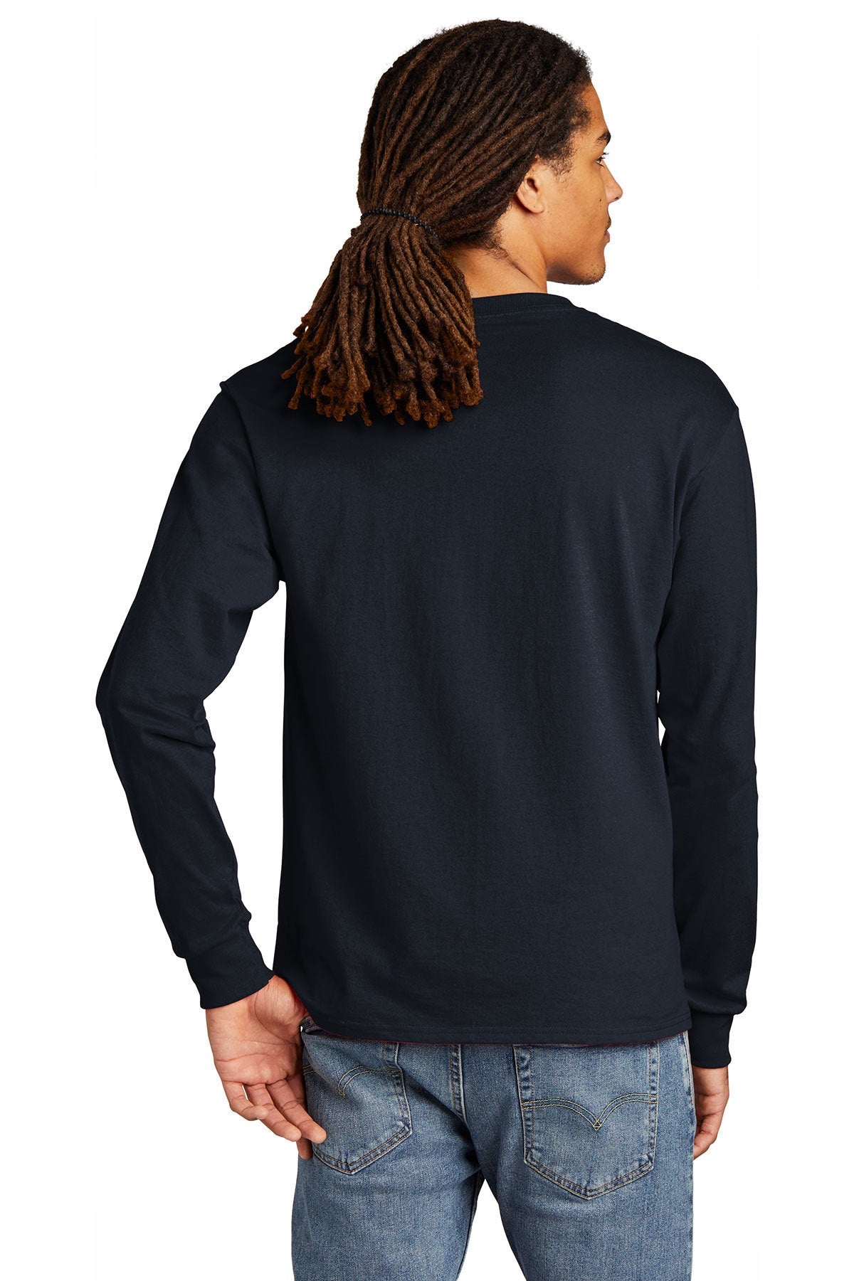champion heritage jersey long sleeve tee cc8c s navy