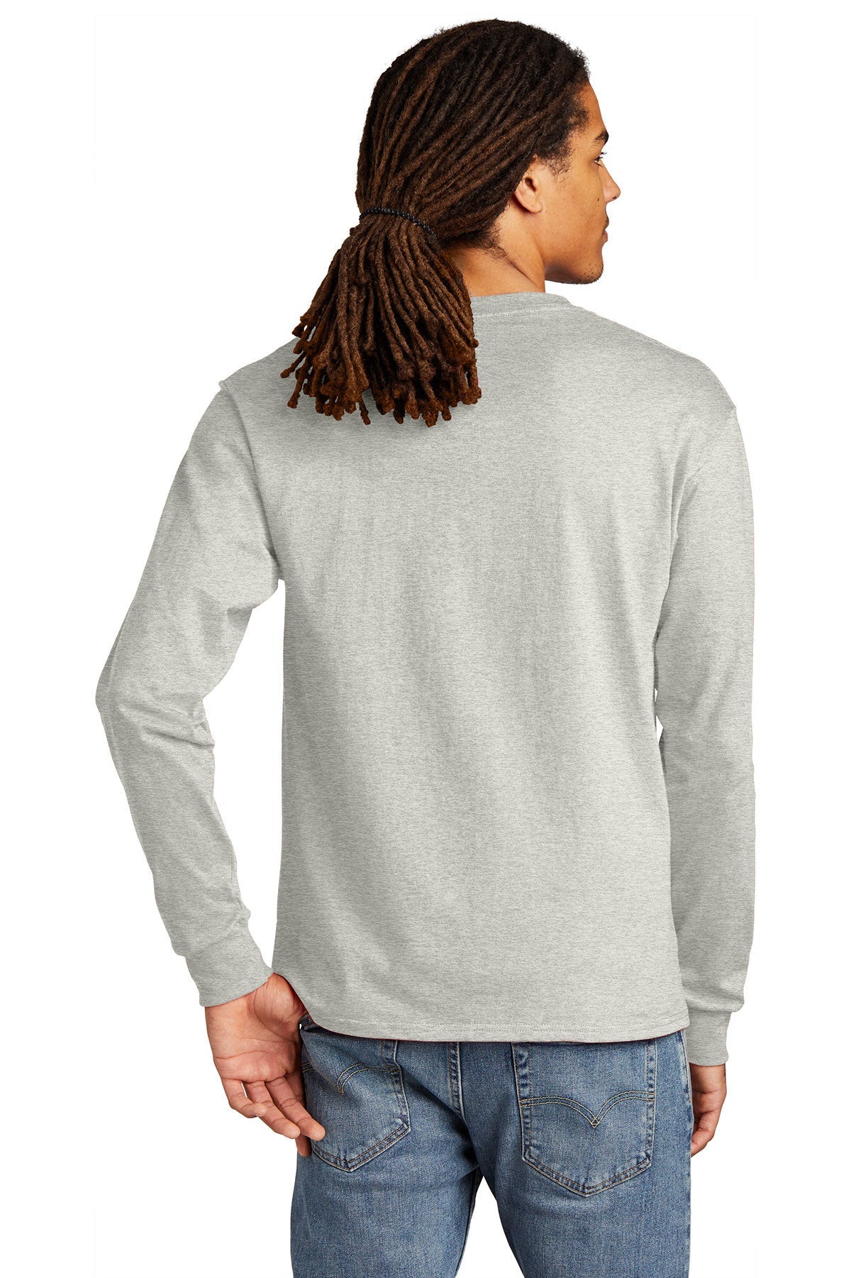 champion heritage jersey long sleeve tee cc8c s oxford grey