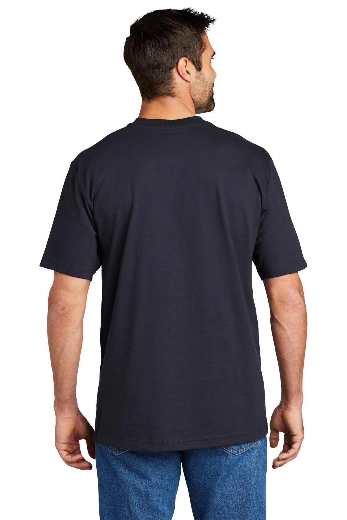 Carhartt Henley Custom T-Shirts, Navy [Executive Construction]