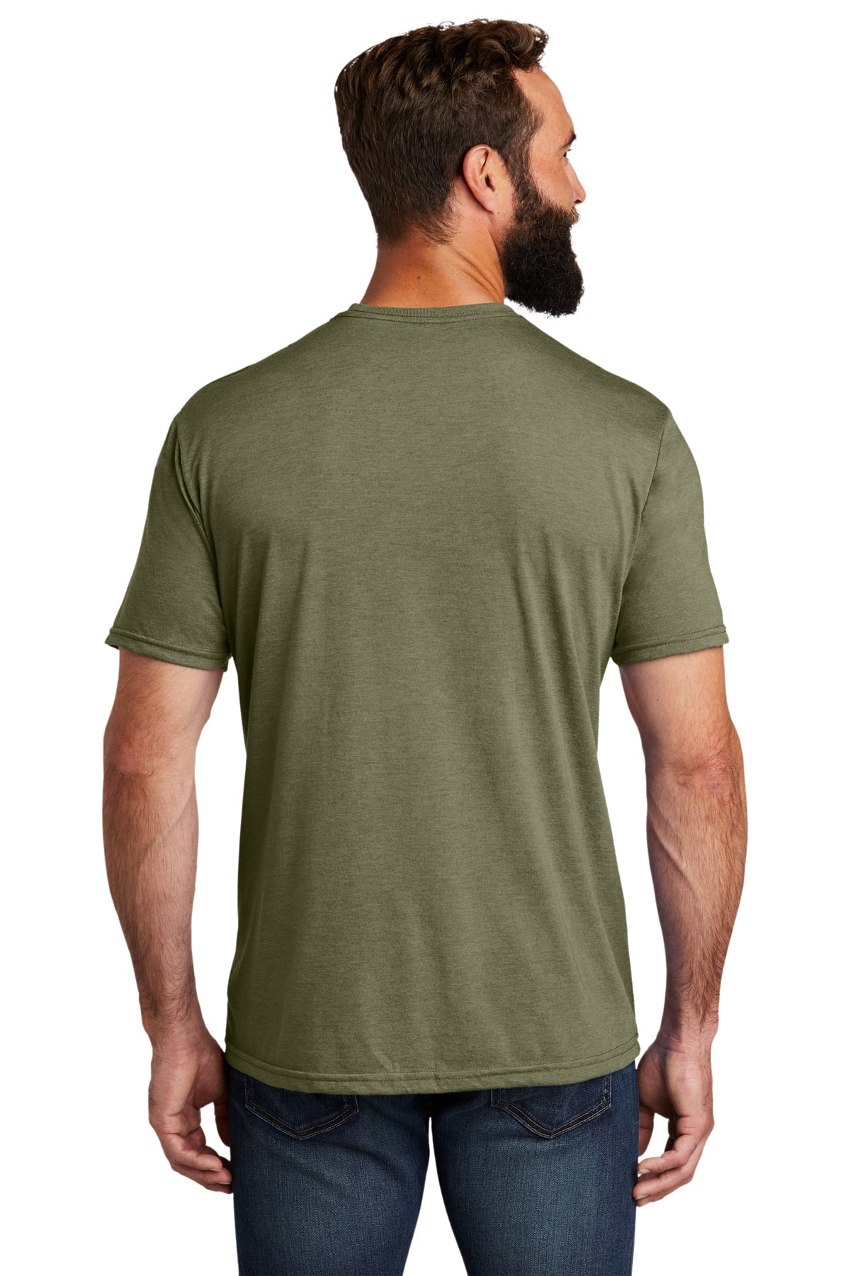 Allmade Unisex Tri-Blend Customized Tee, Olive You Green [The Dap Project]