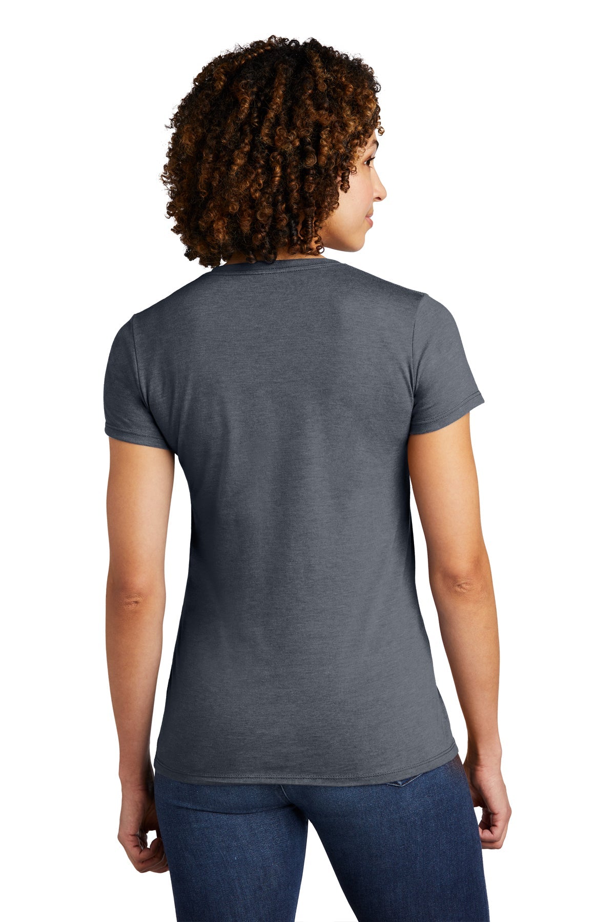 Allmade Women's Tri-Blend Branded Tee, Rebel Blue