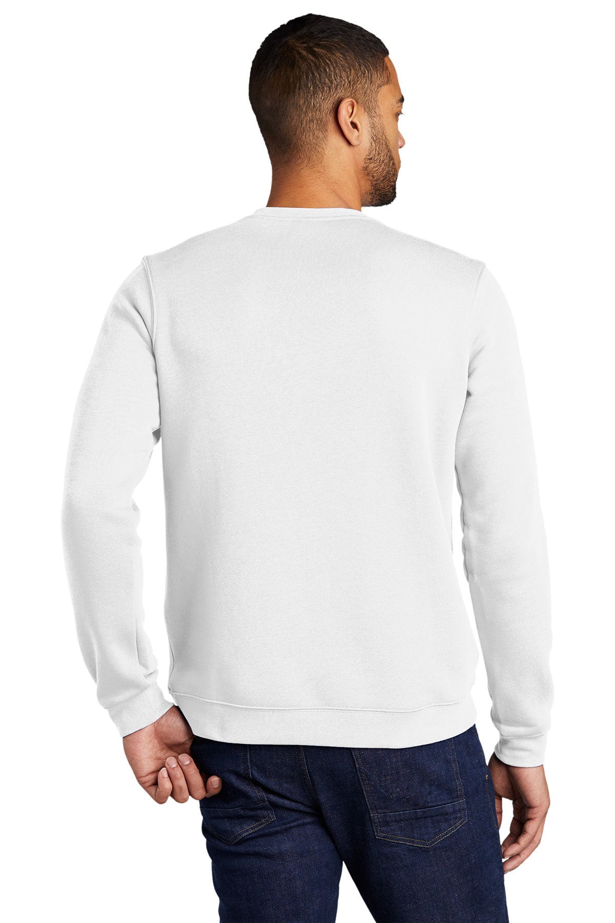 Nike Club Fleece Custom Crews, White