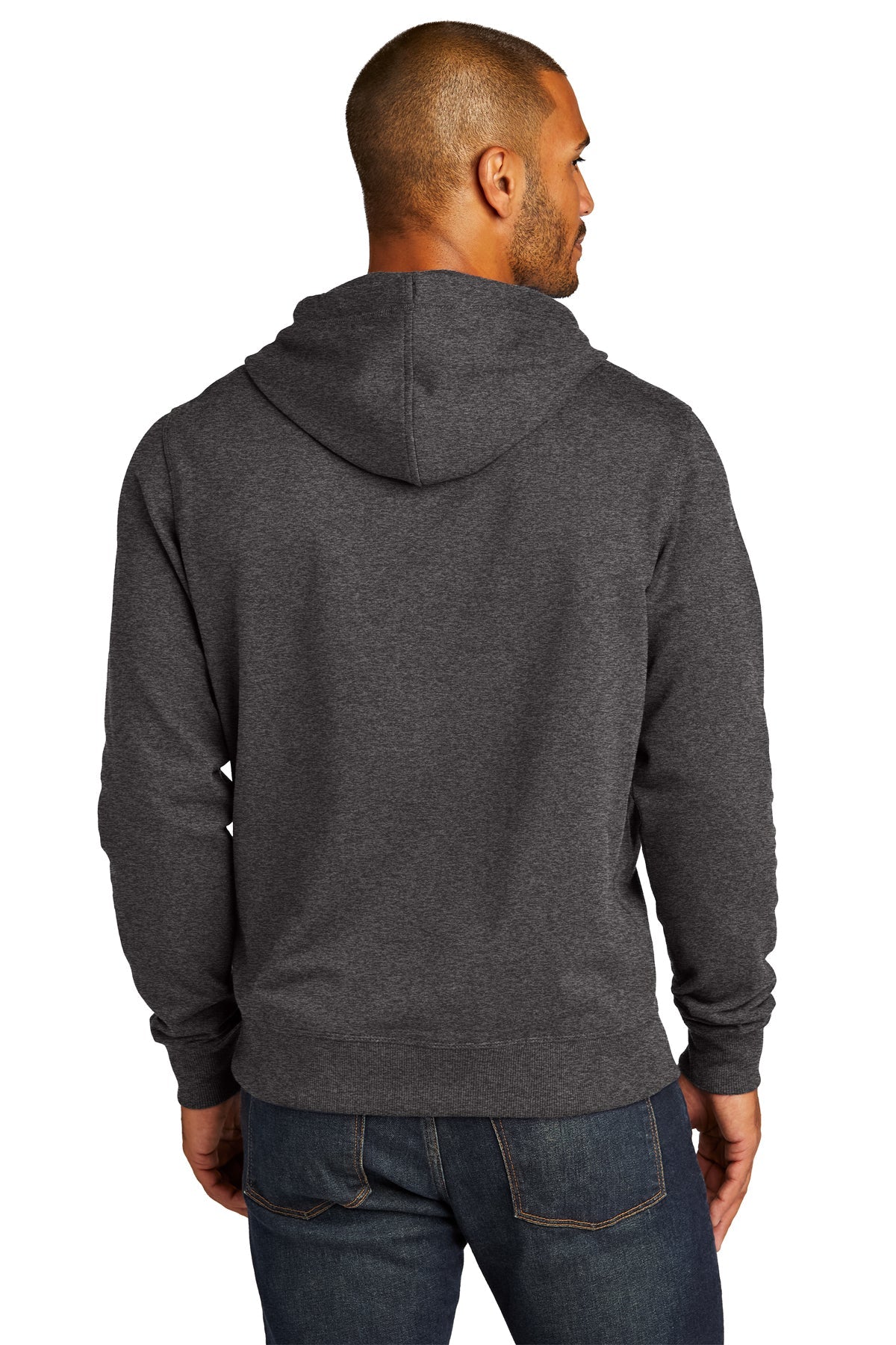 District Re-Fleece Hoodies, Charcoal Heather [NARENCO]