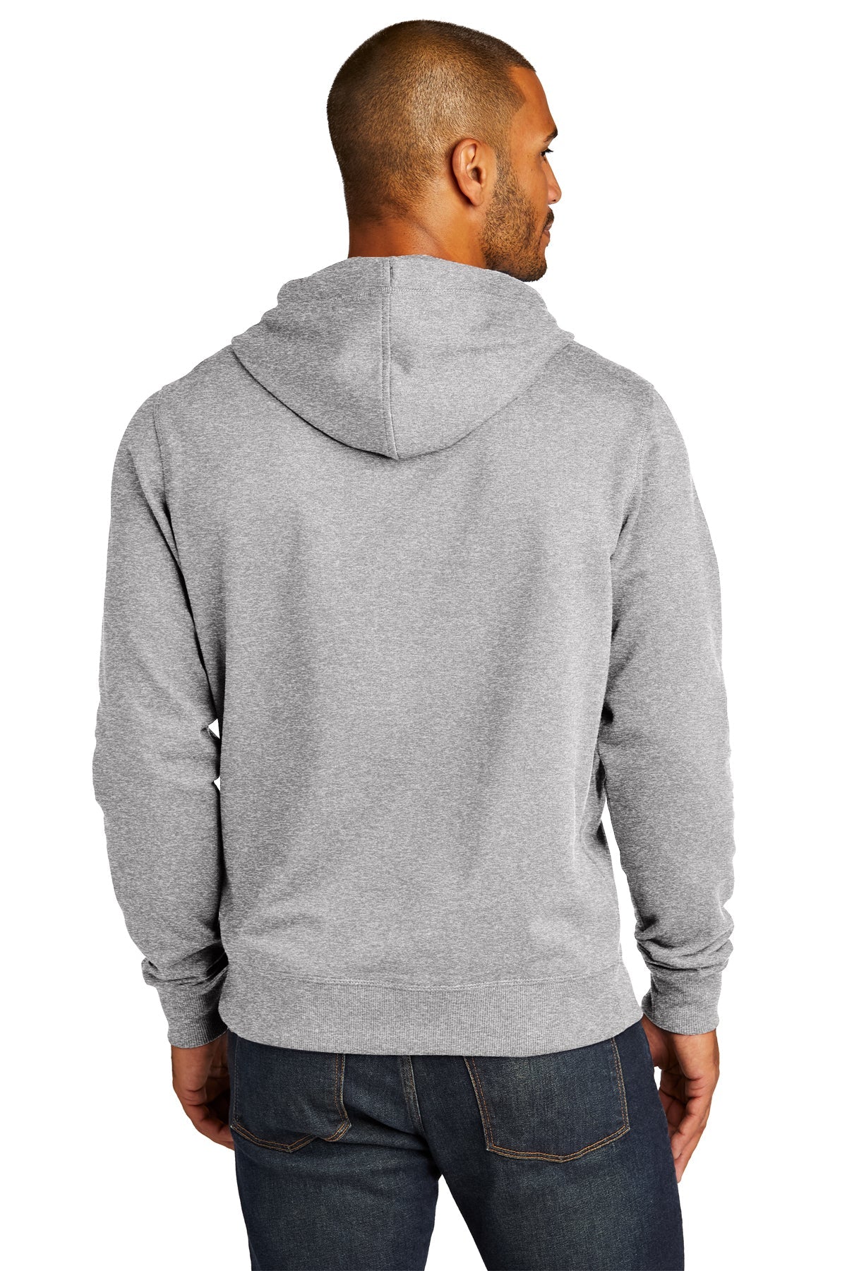 District Re-Fleece Hoodies, Light Heather Grey [NARENCO]