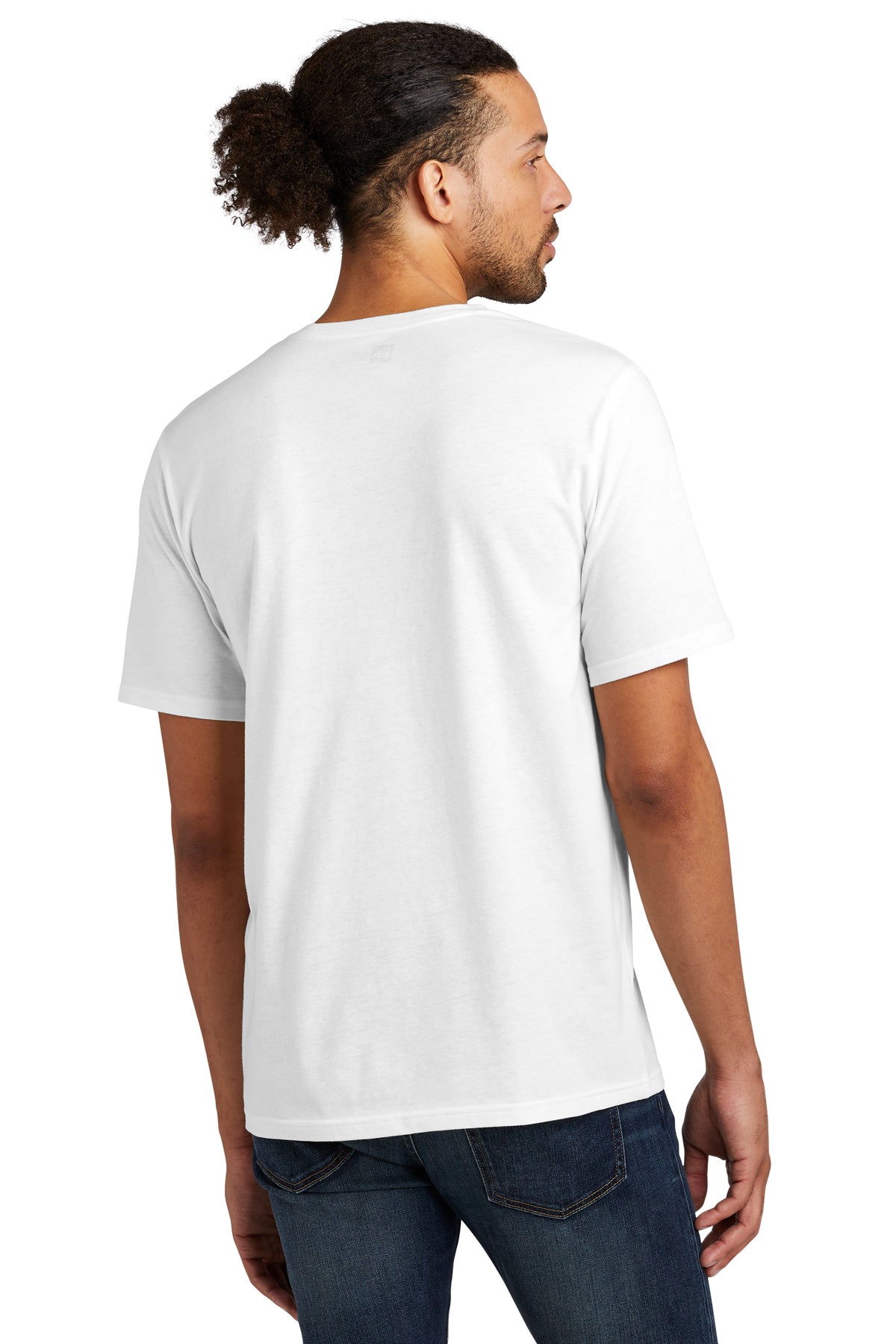 New Era Tri-Blend Custom Printed Tee's, Fan White Solid