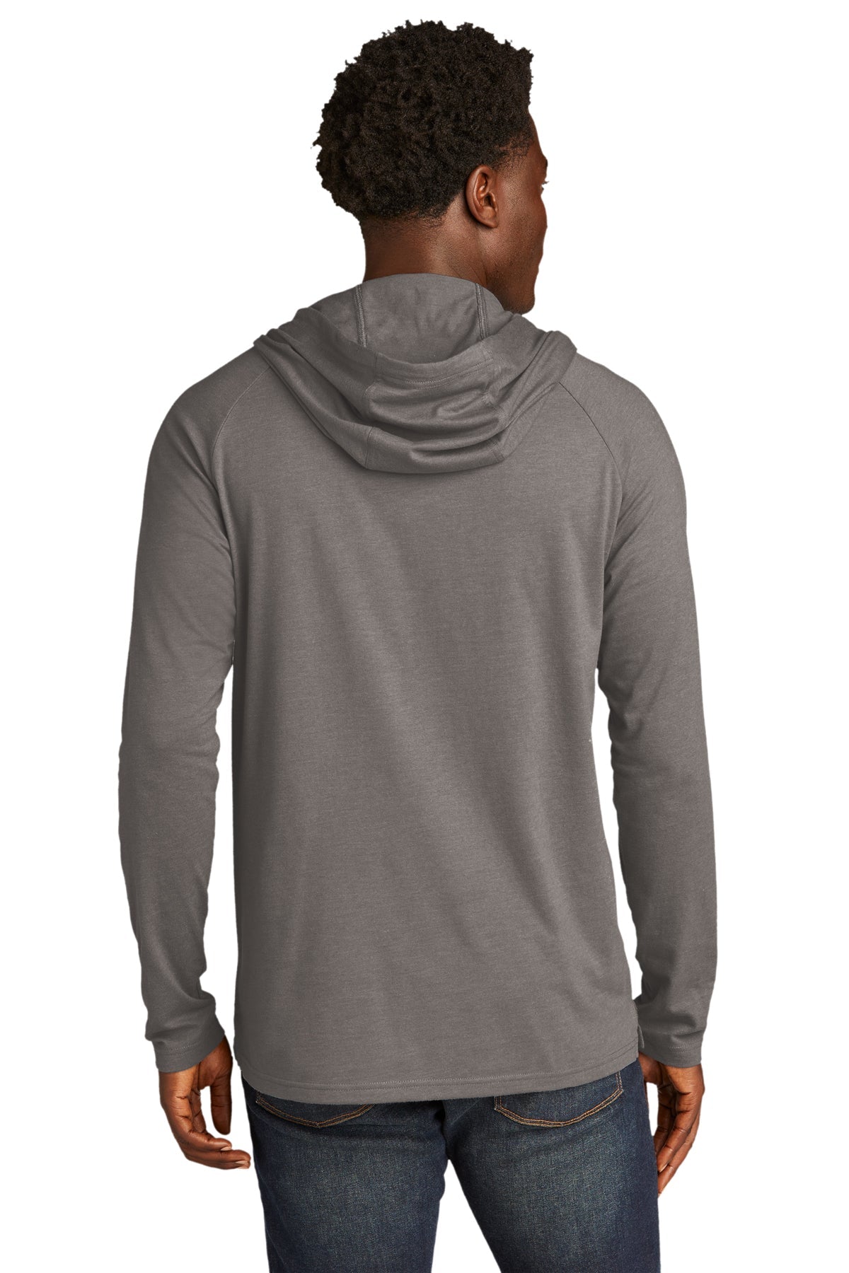 New Era Tri-Blend Custom Hoodies, Shadow Grey