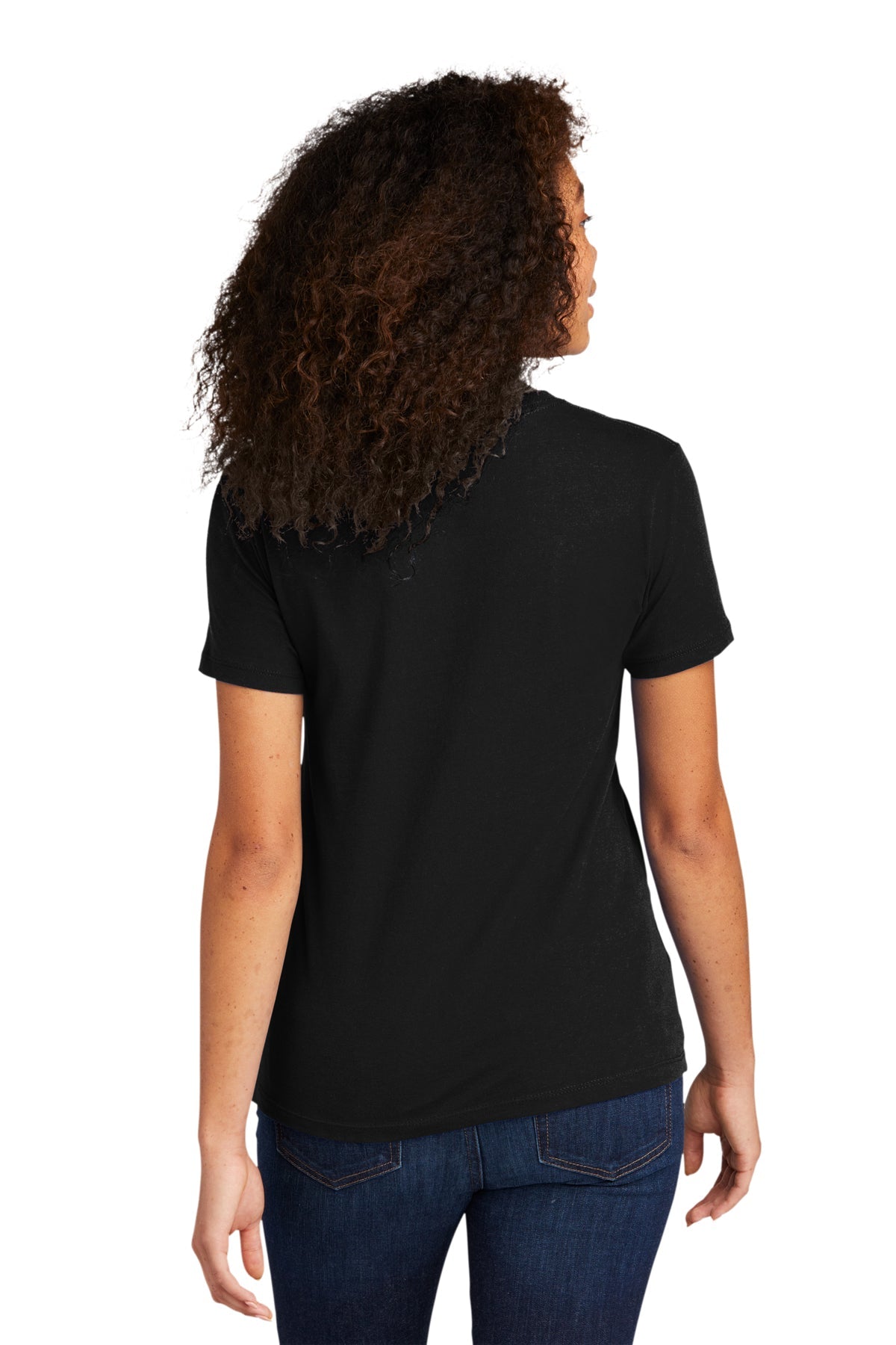 Next Level Women's Cotton Boyfriend Custom Tee's, Black