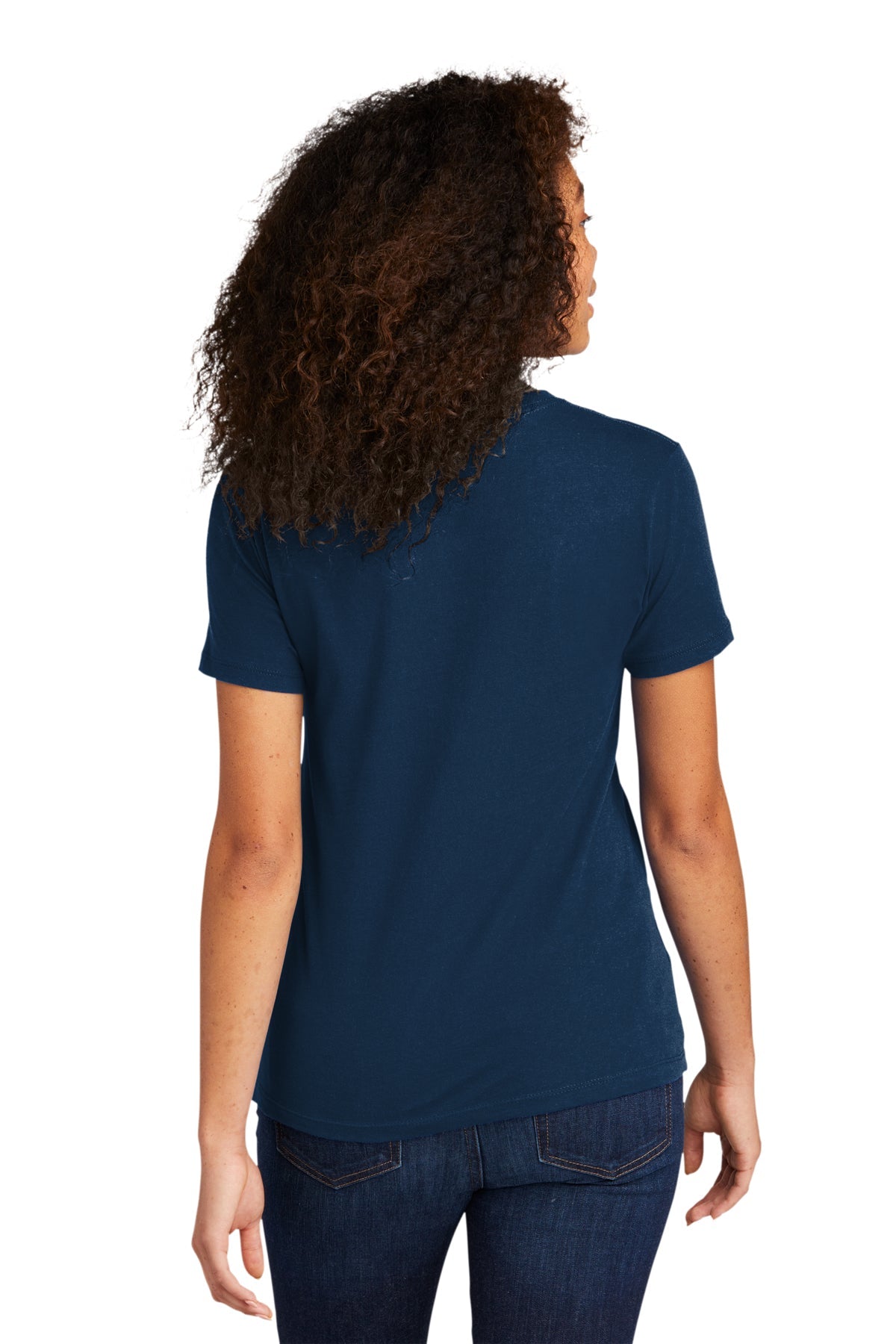 Next Level Women's Cotton Boyfriend Custom Tee's, Cool Blue