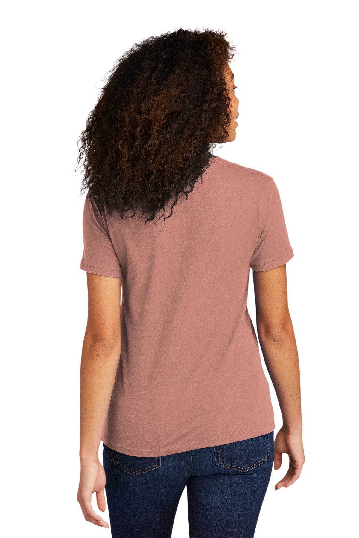 Next Level Women's Cotton Boyfriend Custom Tee's, Desert Pink