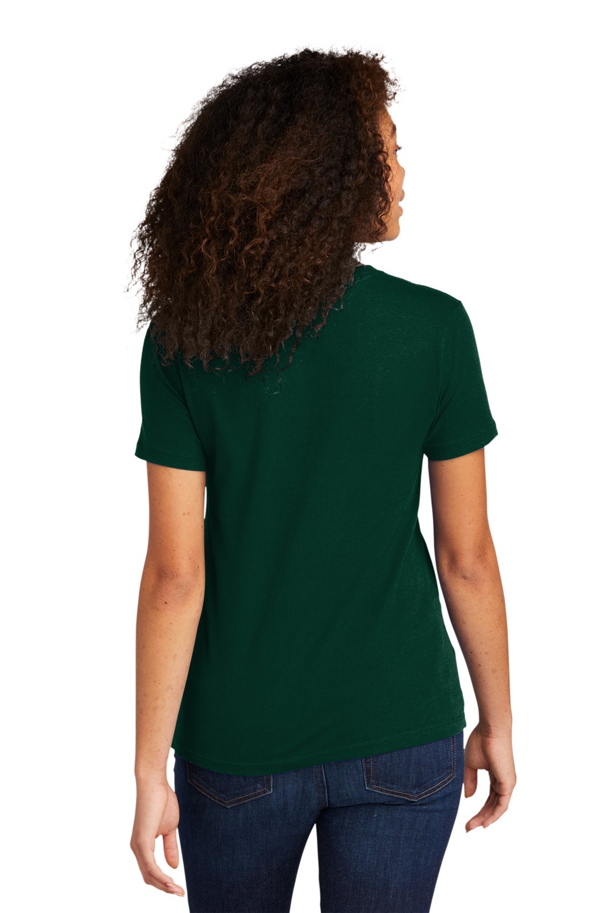 Next Level Women's Cotton Boyfriend Custom Tee's, Forest Green