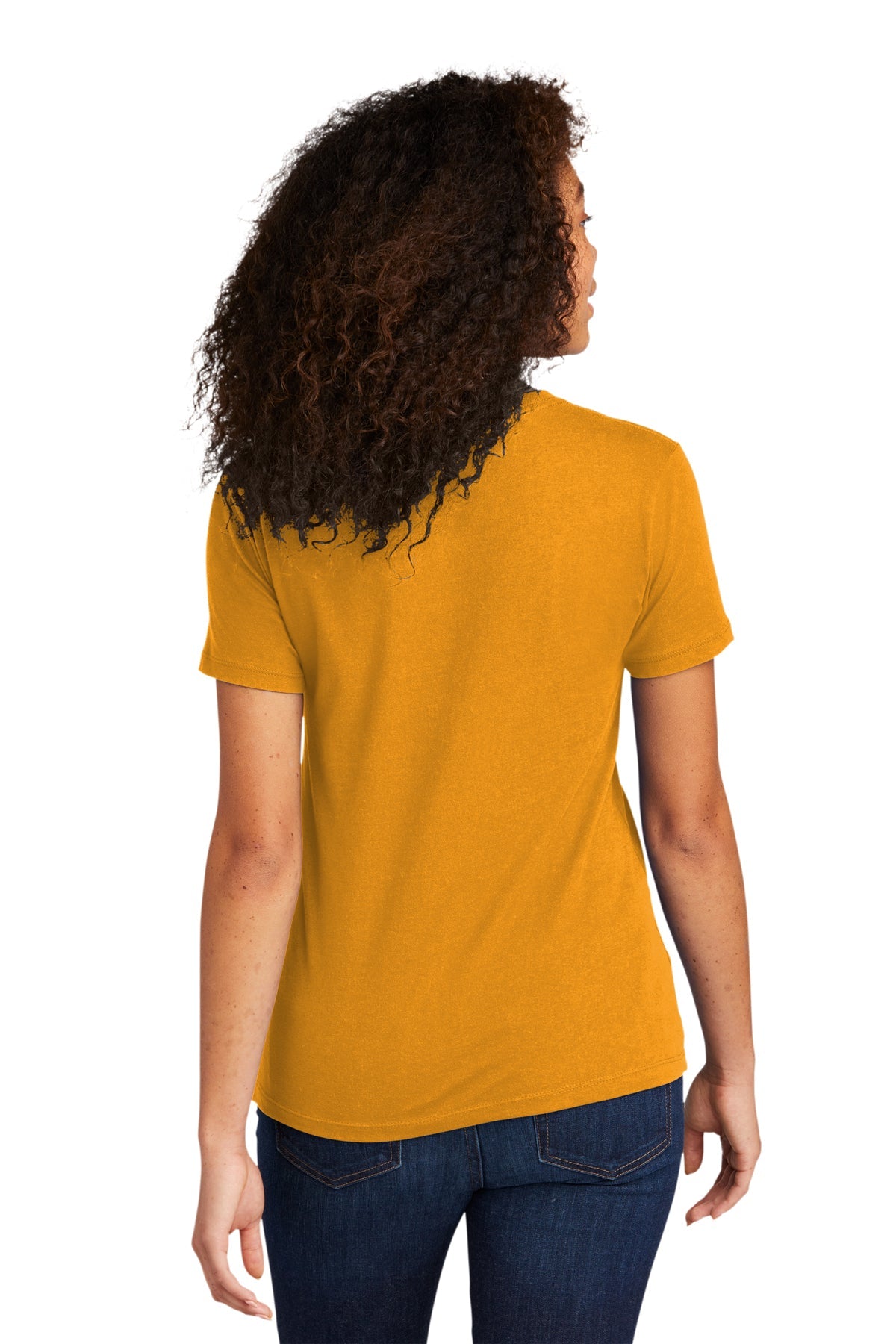 Next Level Women's Cotton Boyfriend Custom Tee's, Gold