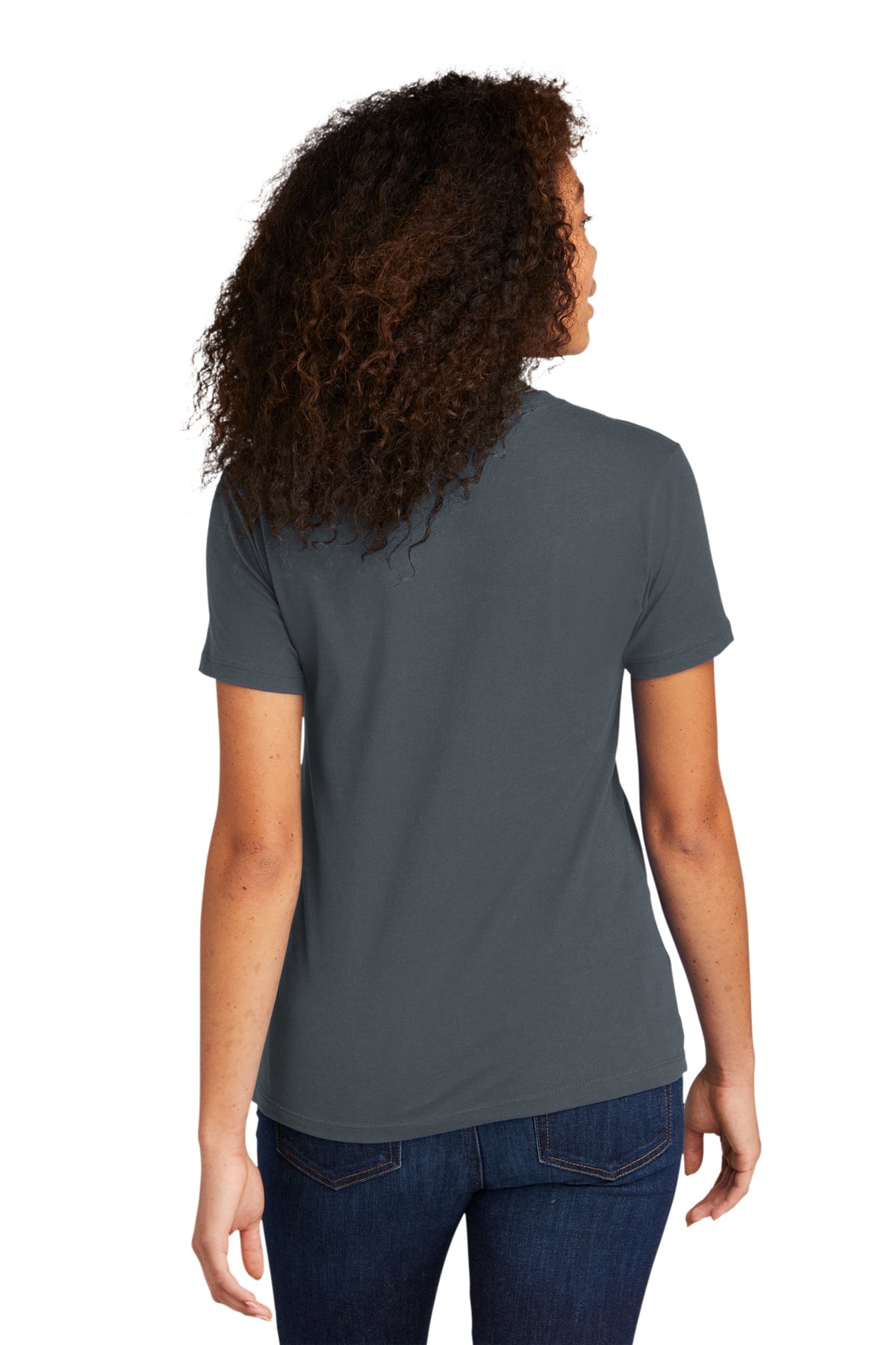 Next Level Women's Cotton Boyfriend Custom Tee's, Indigo