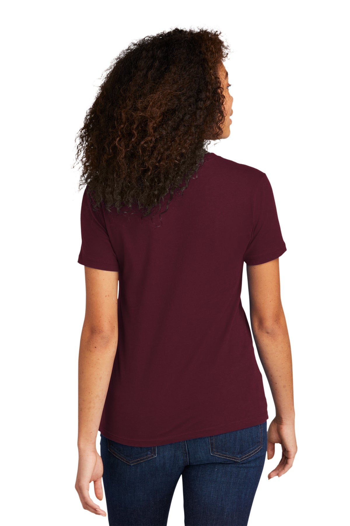 Next Level Women's Cotton Boyfriend Custom Tee's, Maroon