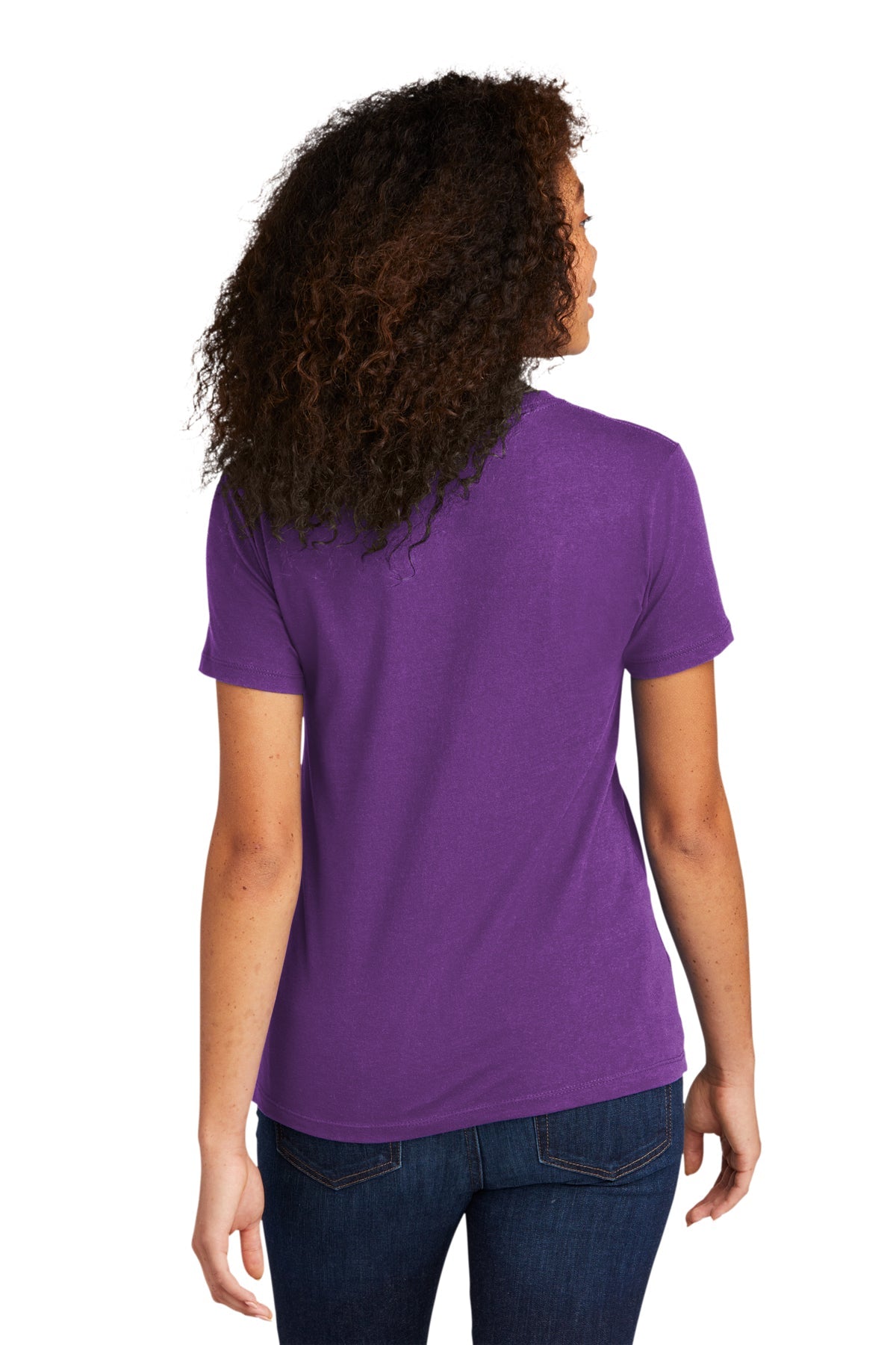 Next Level Women's Cotton Boyfriend Custom Tee's, Purple Berry