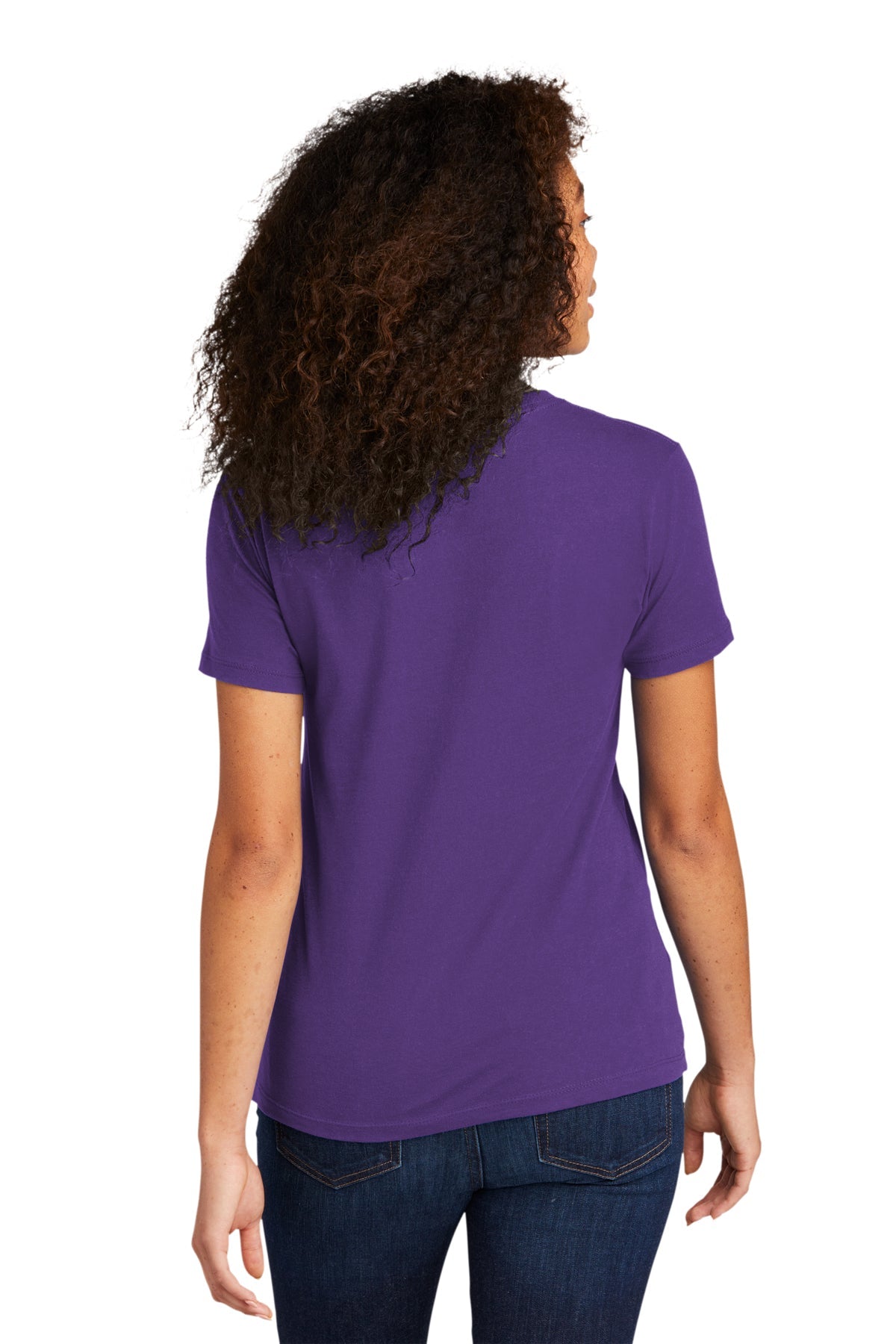 Next Level Women's Cotton Boyfriend Custom Tee's, Purple Rush