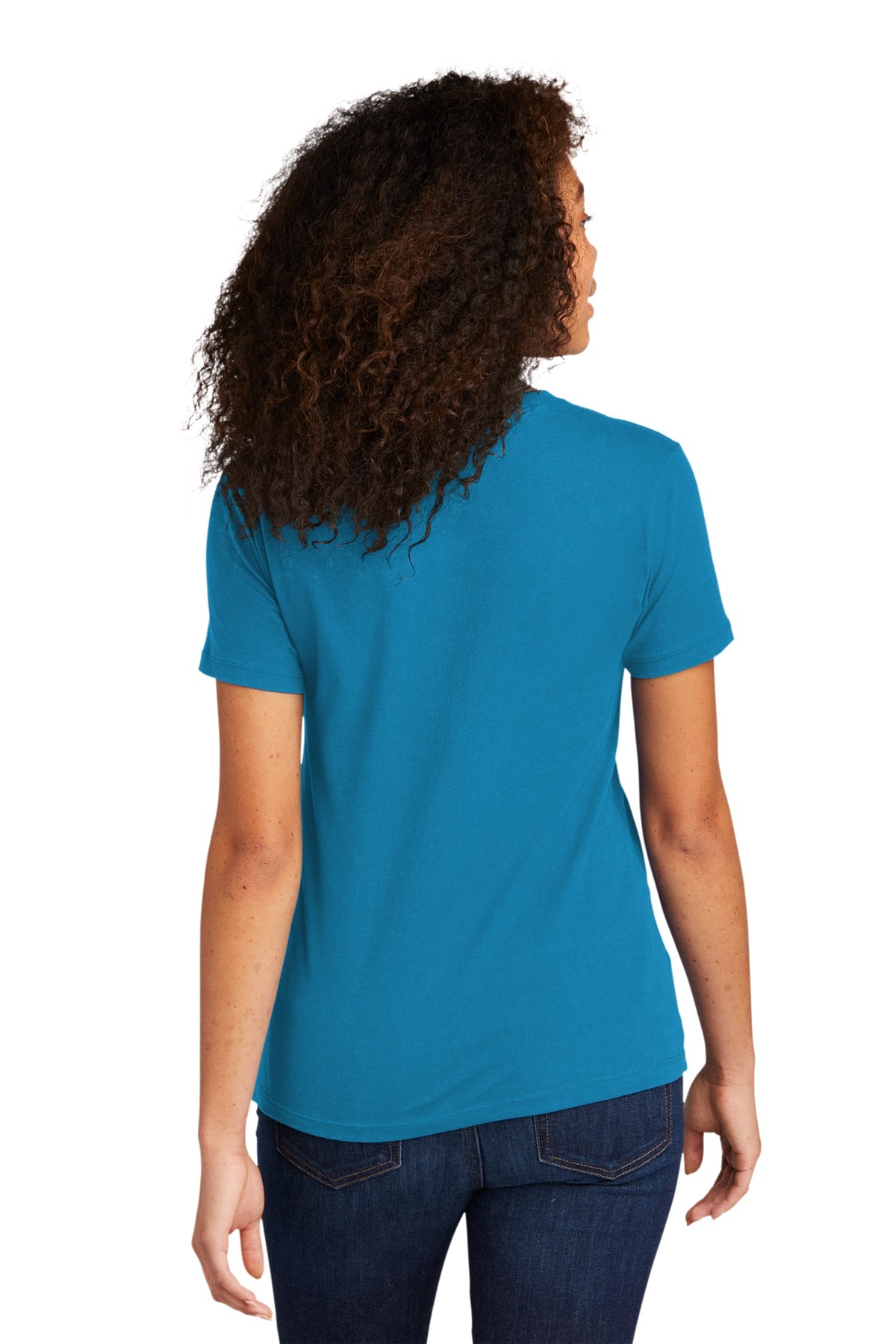 Next Level Women's Cotton Boyfriend Custom Tee's, Turquoiseuoise