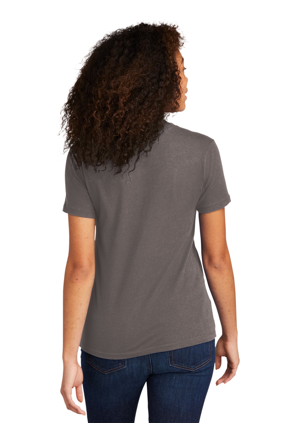 Next Level Women's Cotton Boyfriend Custom Tee's, Warm Grey