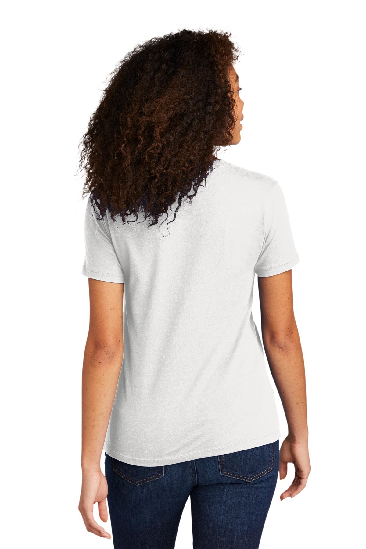 Next Level Women's Cotton Boyfriend Custom Tee's, White