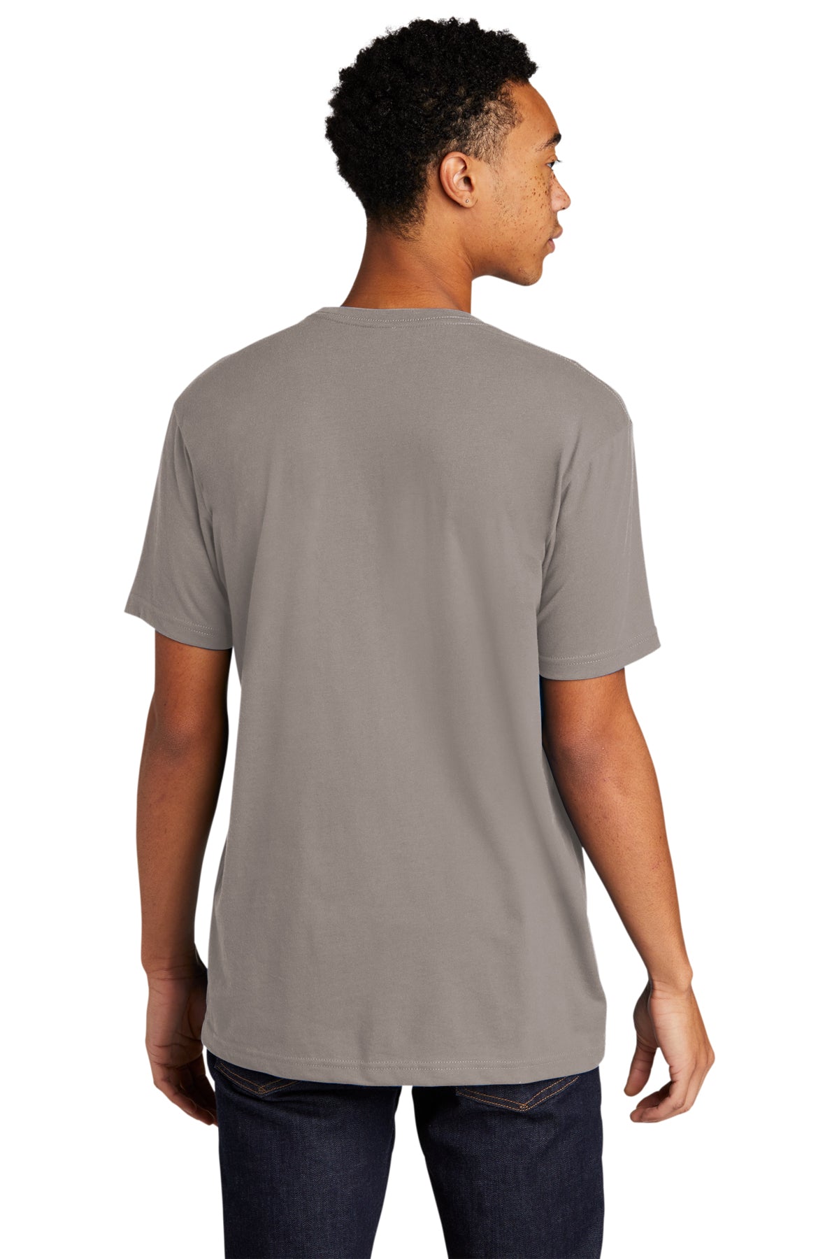Next Level Unisex CVC Sueded Branded Tee's, Light Gray