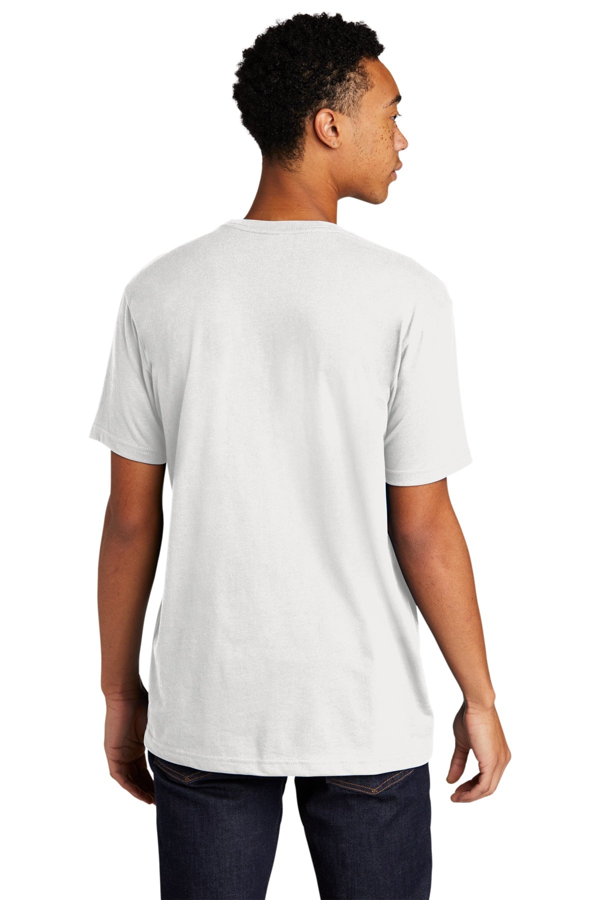 Next Level Unisex CVC Sueded Branded Tee's, White